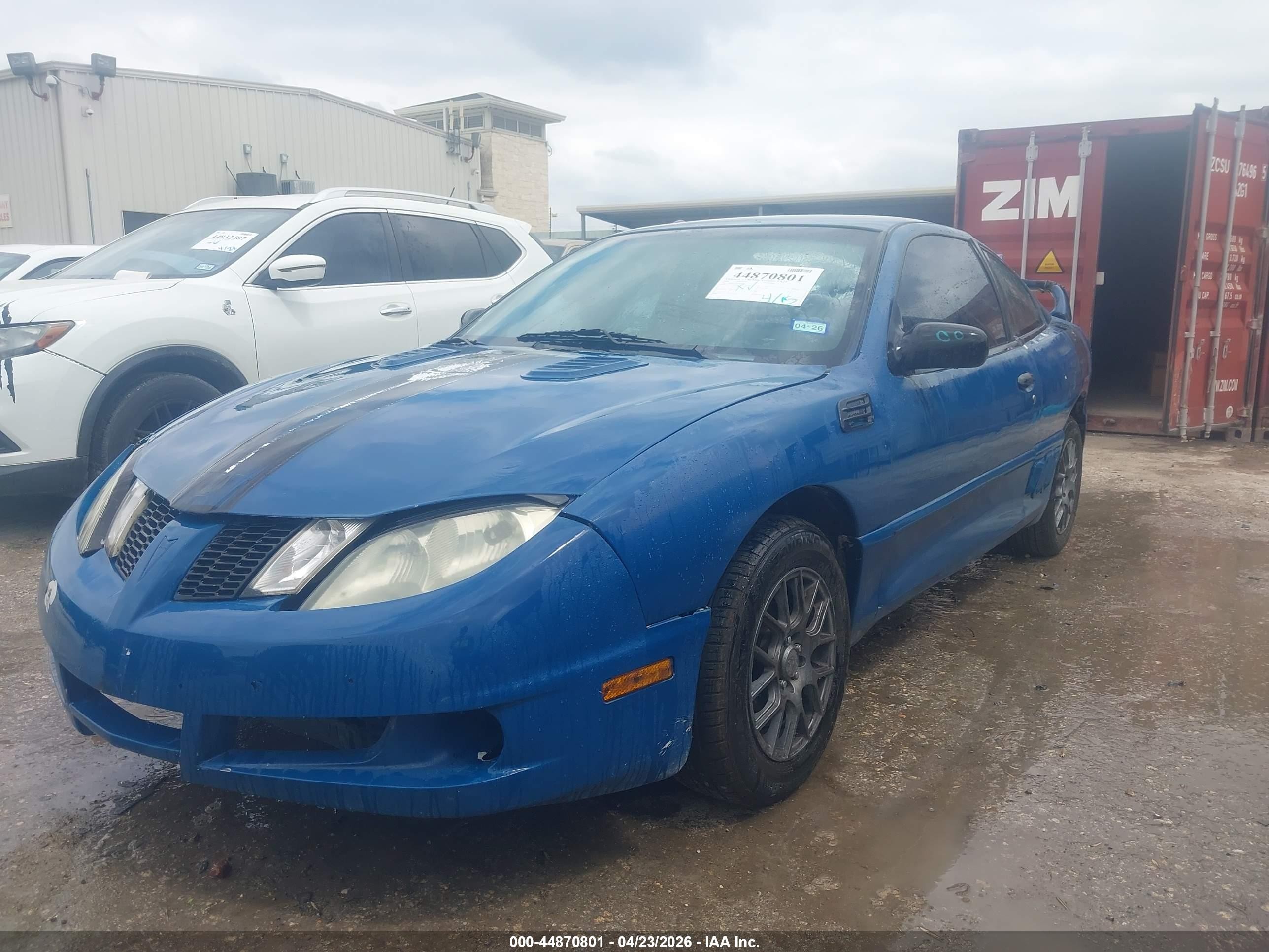 2004 Pontiac Sunfire   Blue vin: 1G2JB12F847262386