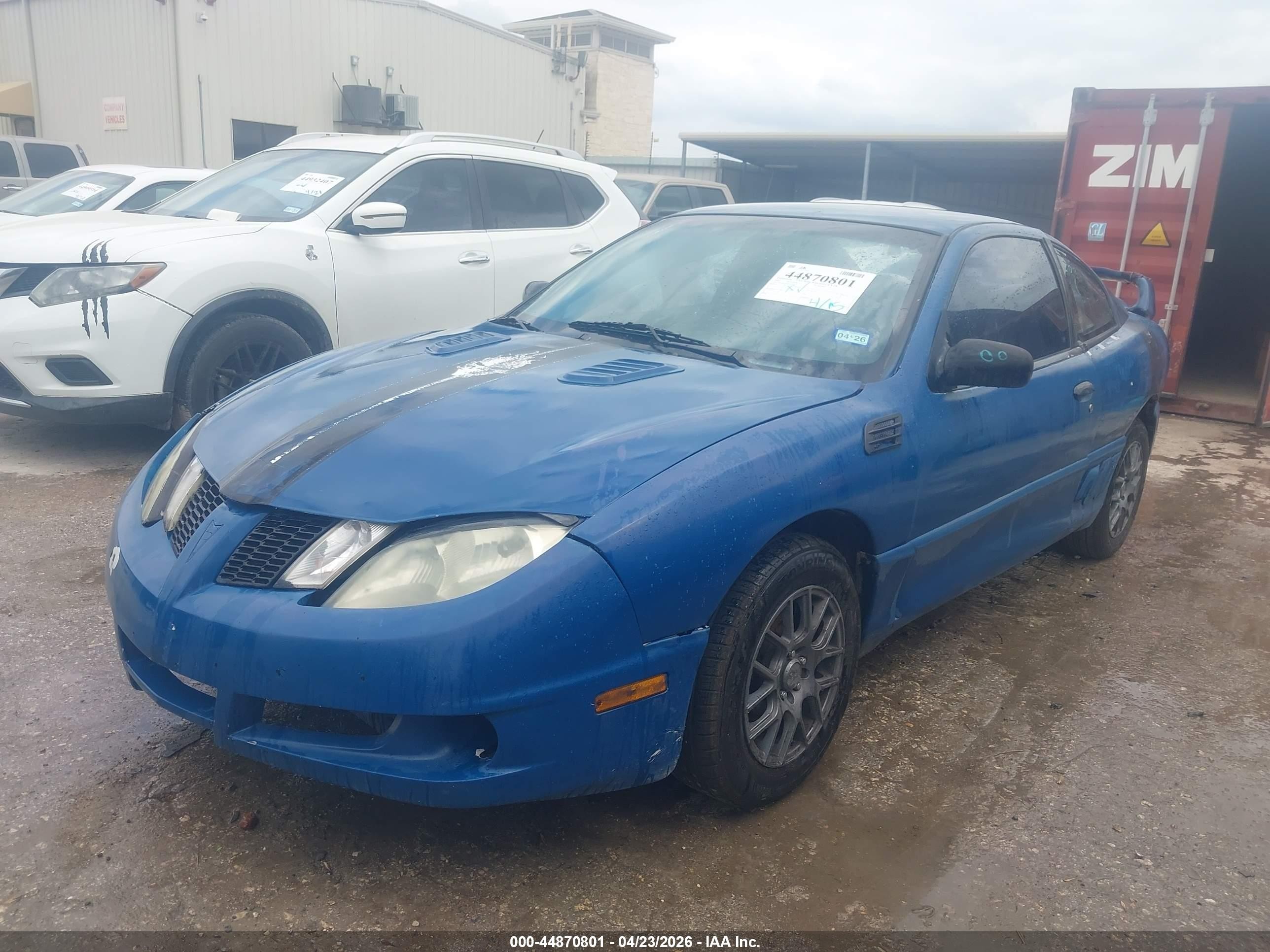 2004 Pontiac Sunfire   Blue vin: 1G2JB12F847262386