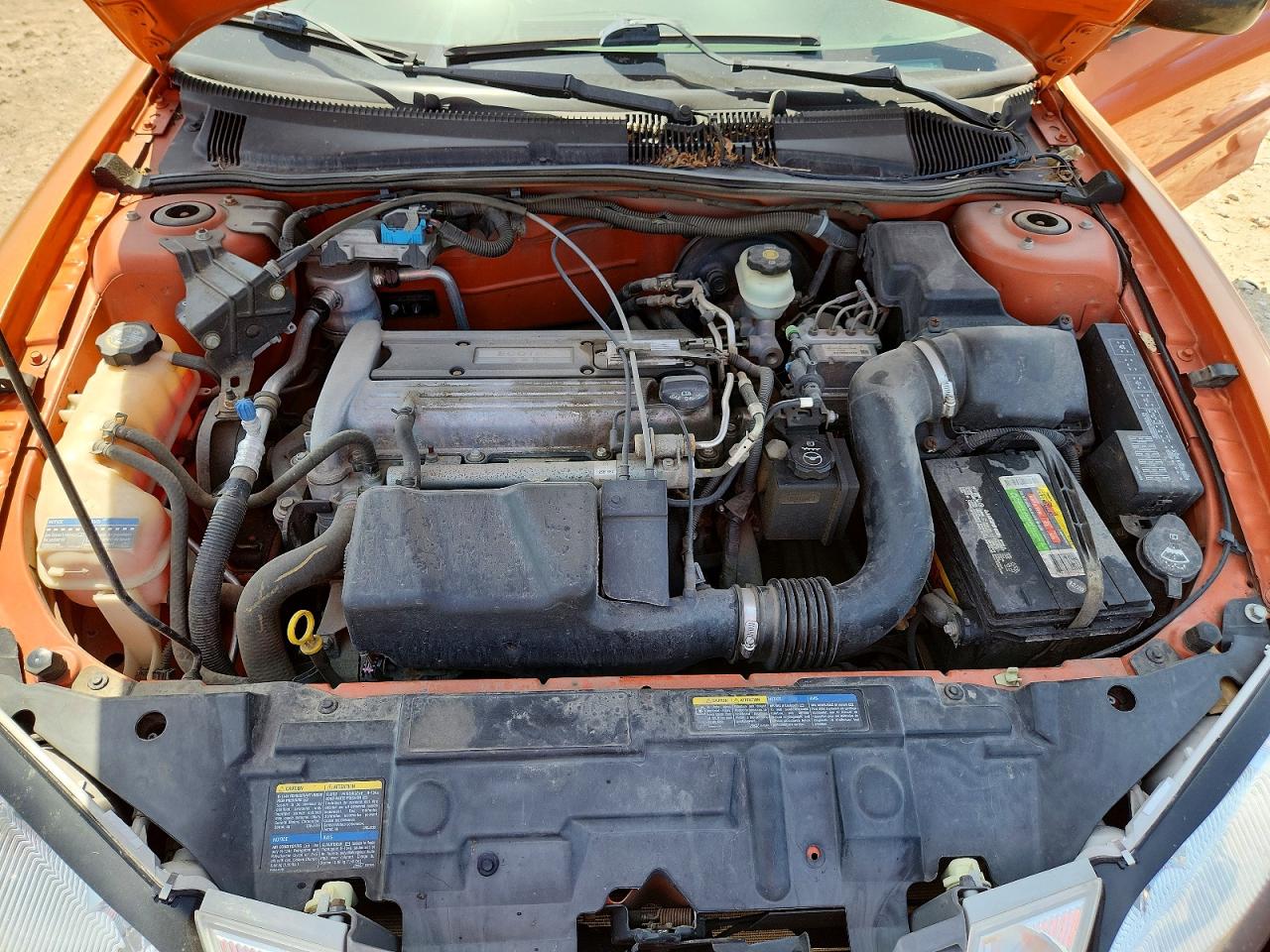 2004 Pontiac Sunfire Orange vin: 1G2JB12F847347034