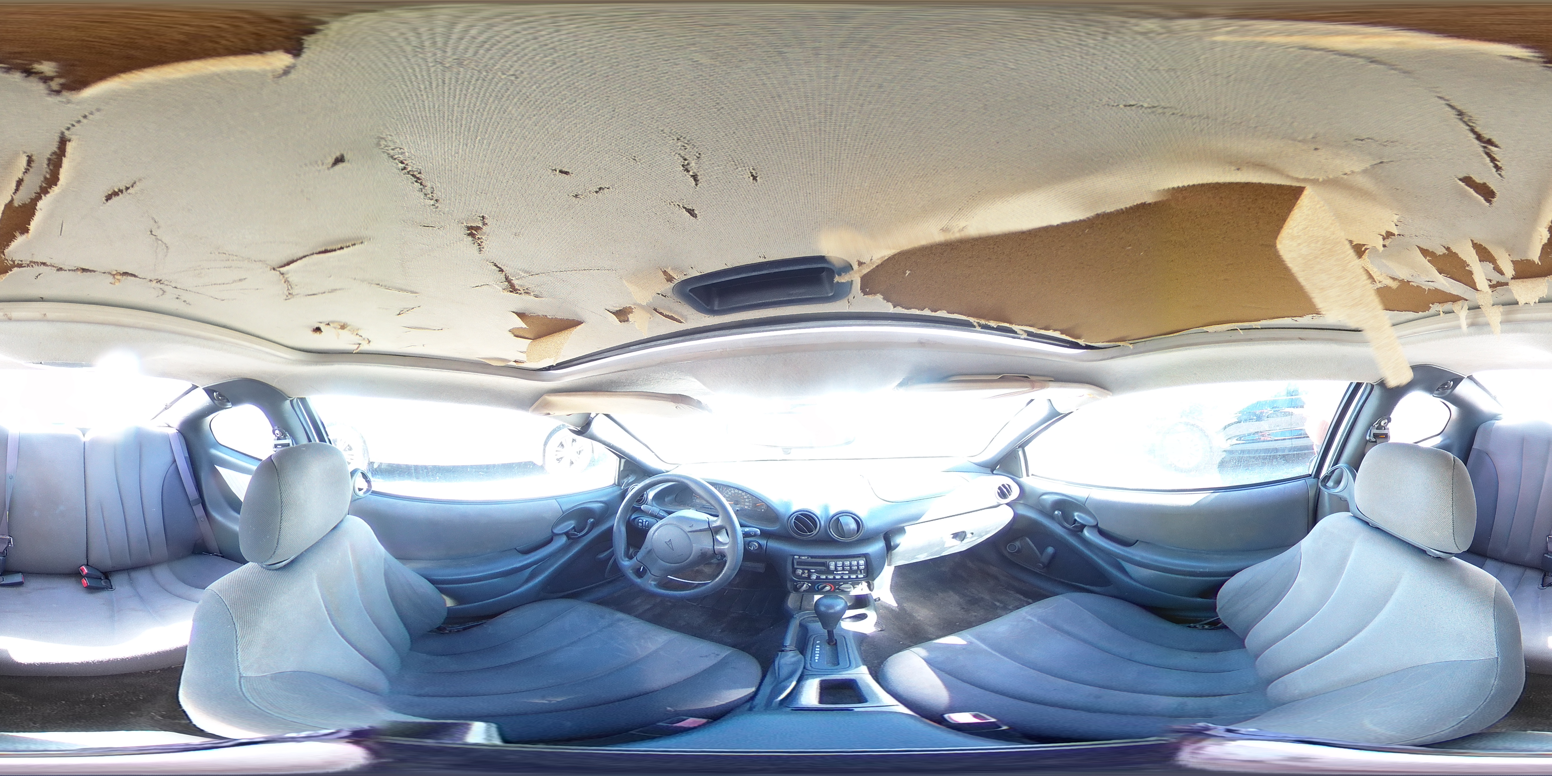 2004 Pontiac Sunfire White vin: 1G2JB12F847350354