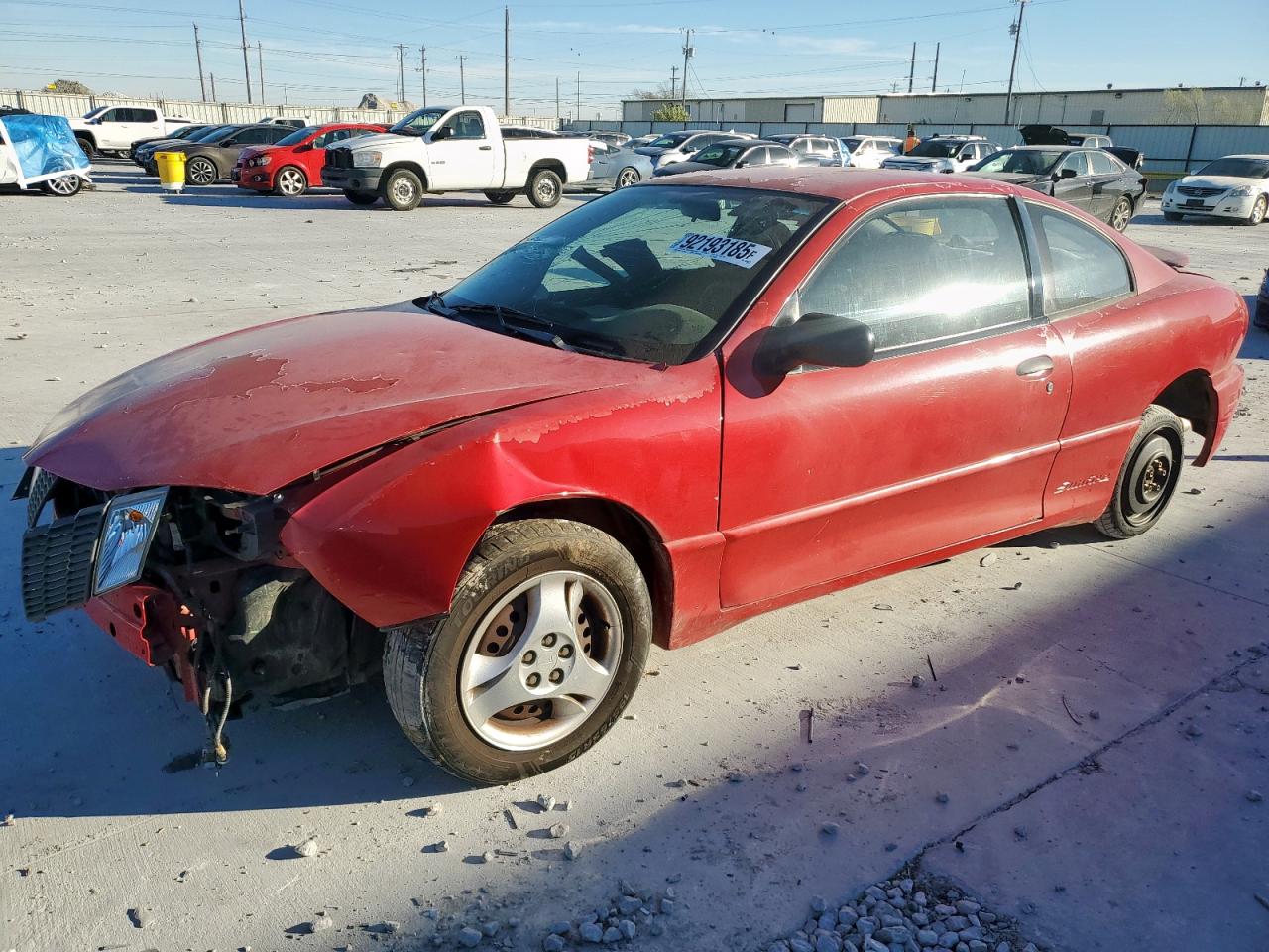 2004 Pontiac Sunfire Red vin: 1G2JB12F847353867