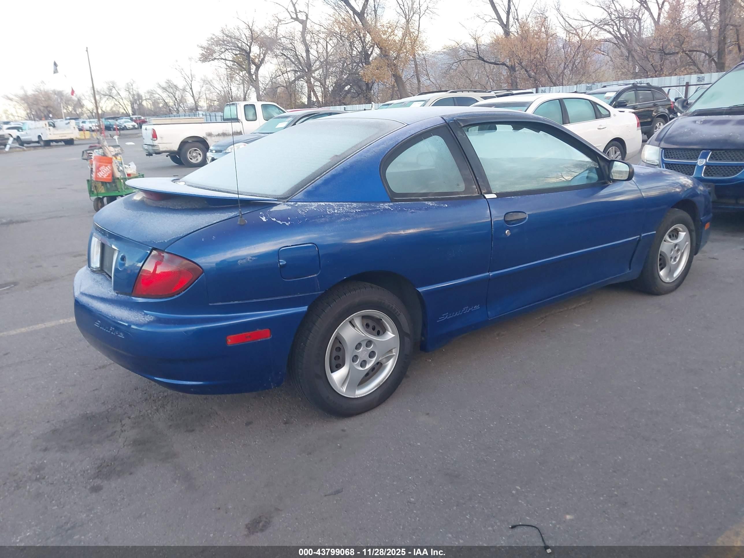 2004 Pontiac Sunfire   Синий vin: 1G2JB12F947295722