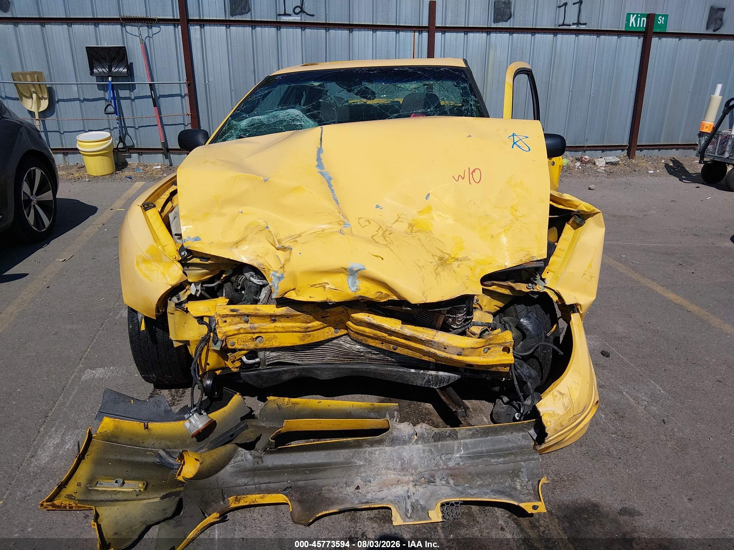 2002 Pontiac Sunfire Se Yellow vin: 1G2JB12FX27292261