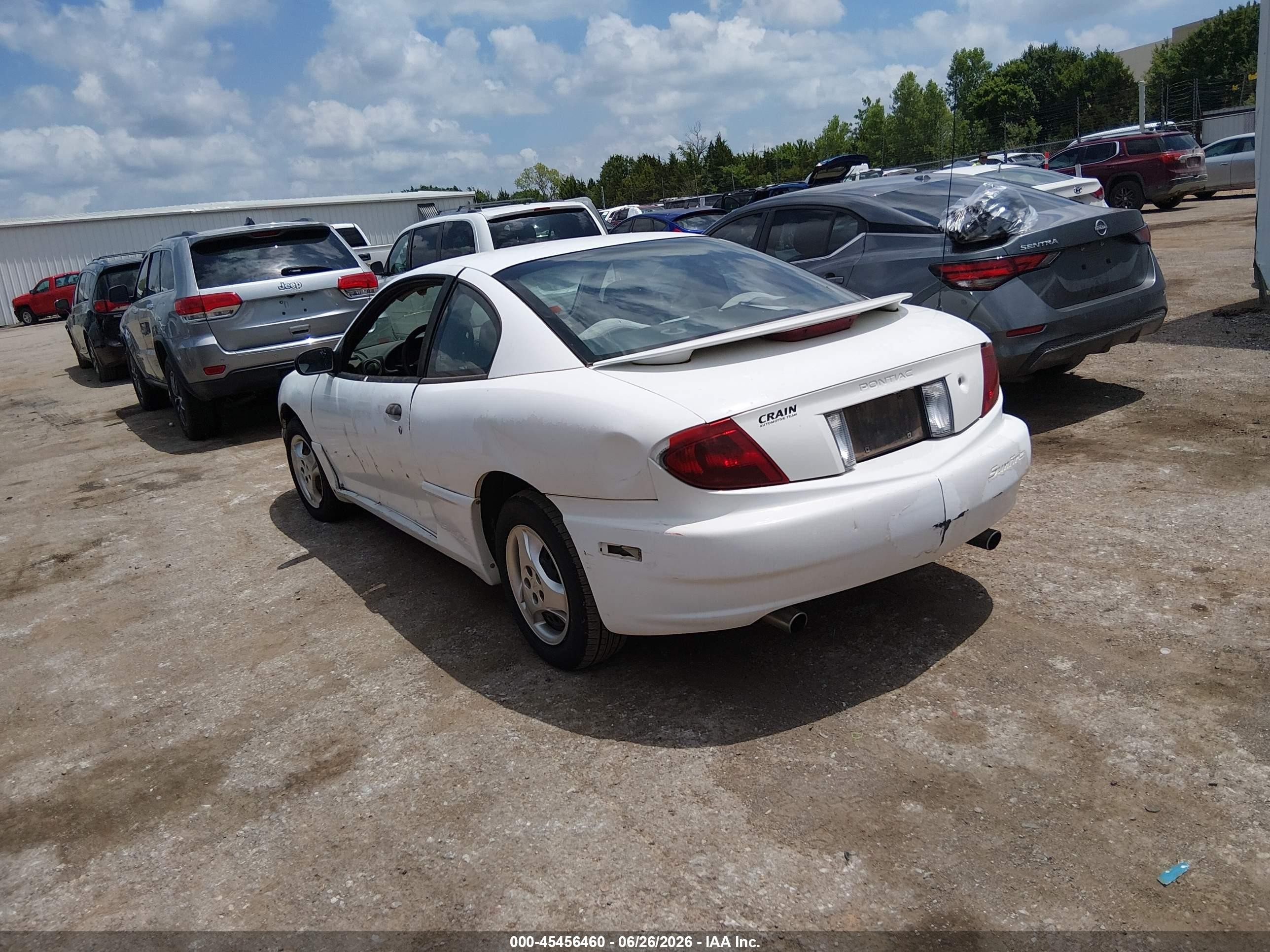 2003 Pontiac Sunfire   Белый vin: 1G2JB12FX37206156