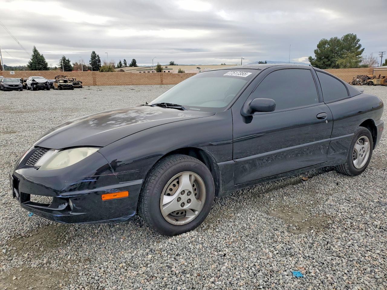 2003 Pontiac Sunfire Black vin: 1G2JB12FX37327382