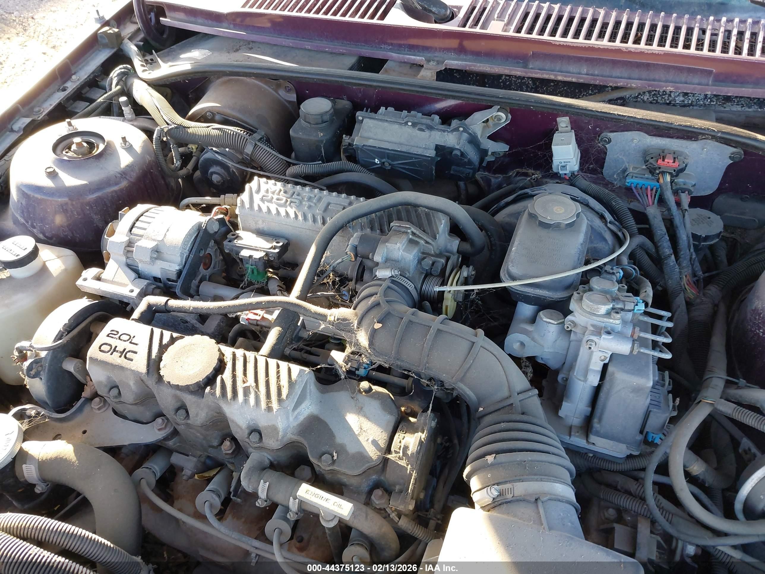 1994 Pontiac Sunbird Le Maroon vin: 1G2JB14H5R7538075