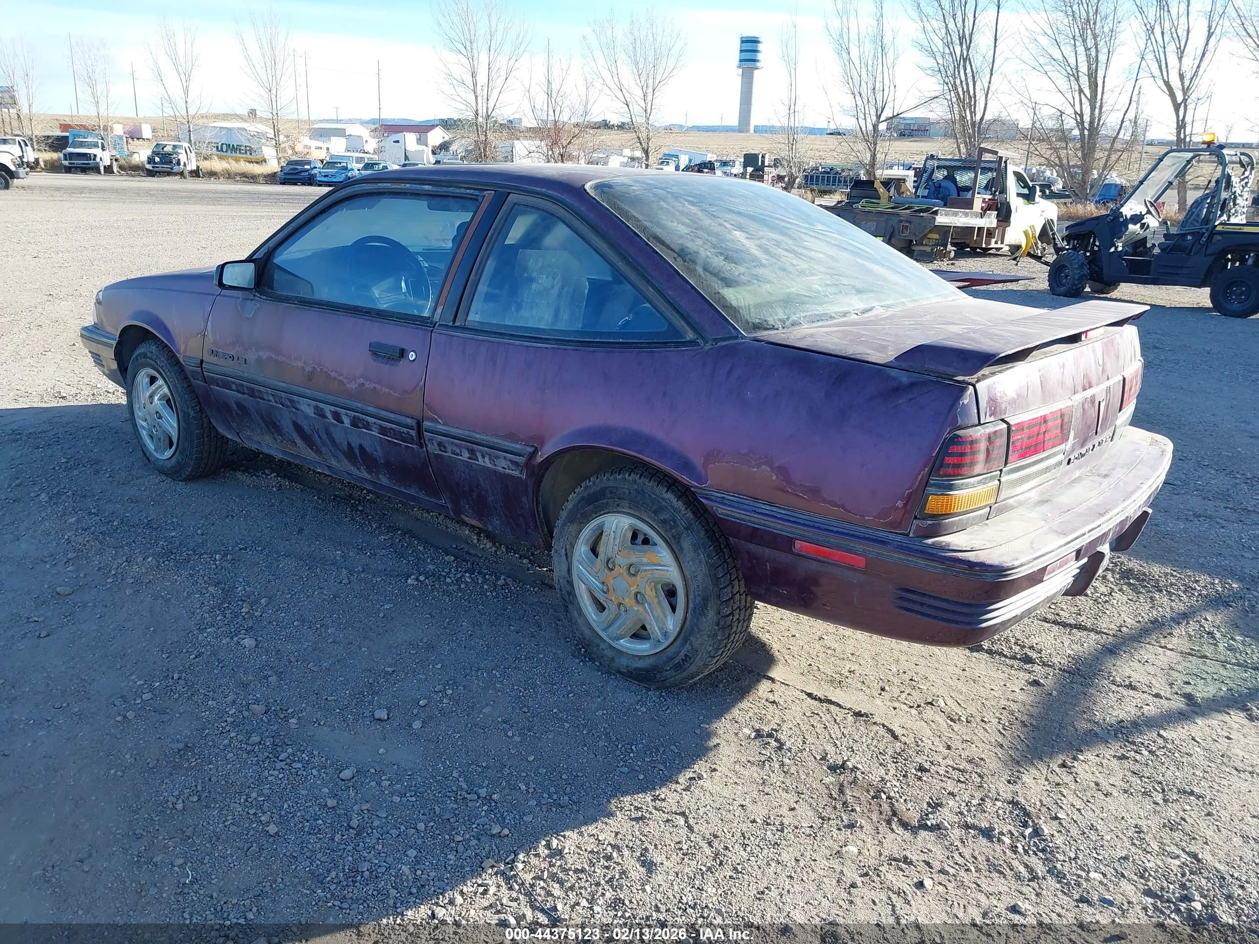 1994 Pontiac Sunbird Le Maroon vin: 1G2JB14H5R7538075