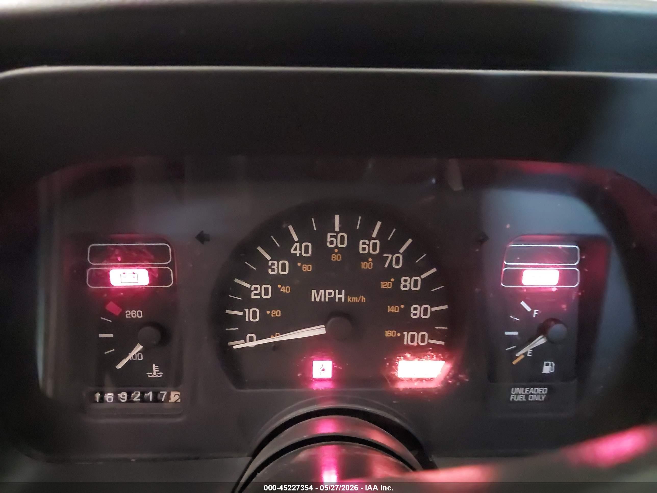 1994 Pontiac Sunbird Le Blue vin: 1G2JB14H9R7597047