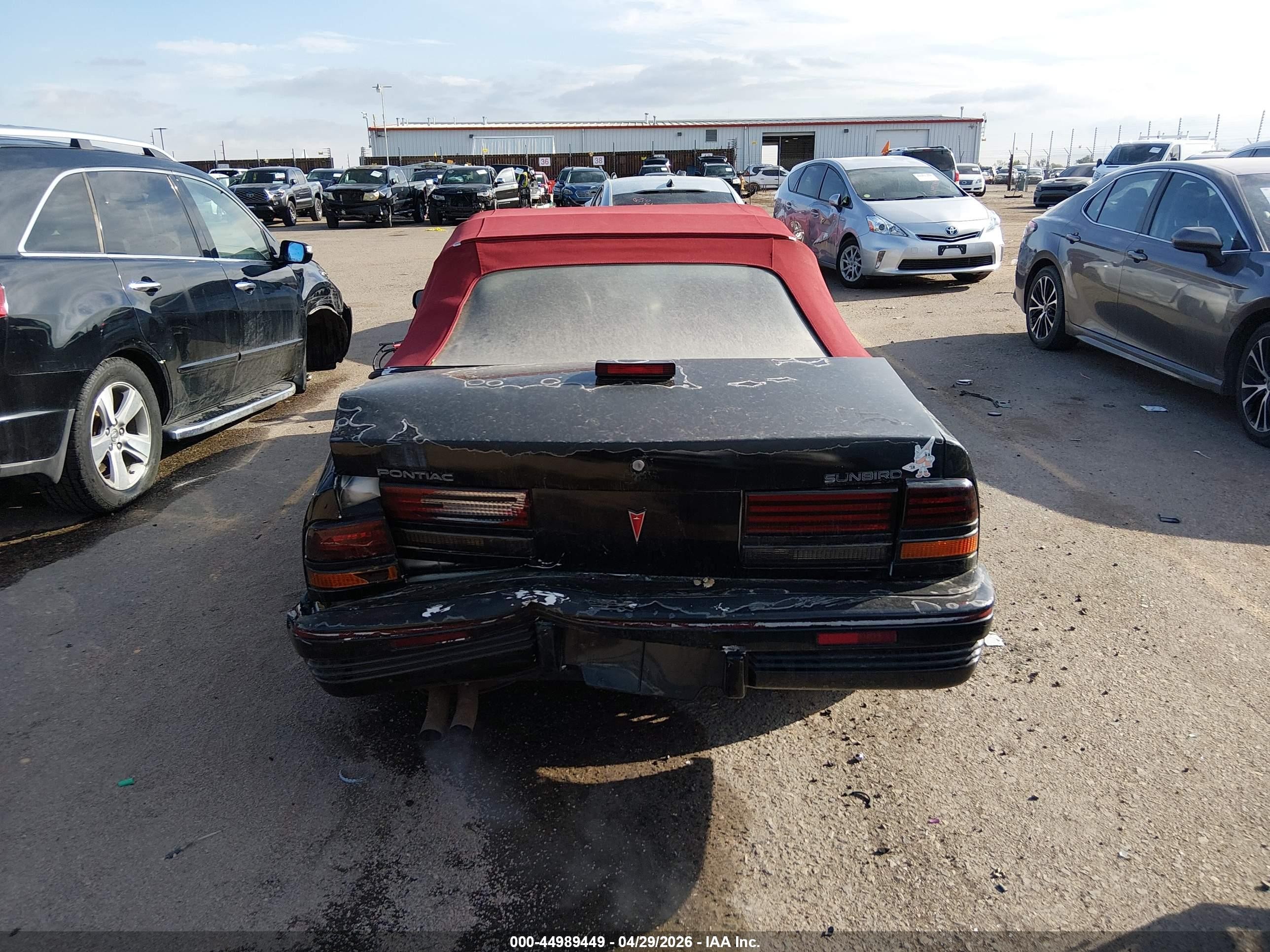 1992 Pontiac Sunbird Se Черный vin: 1G2JB34H3N7560548