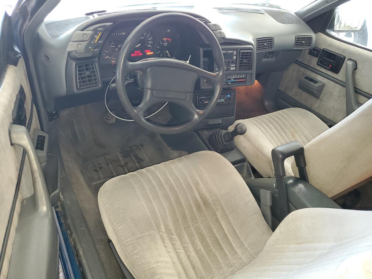 1991 Pontiac Sunbird Le Blue vin: 1G2JB34T0M7628033