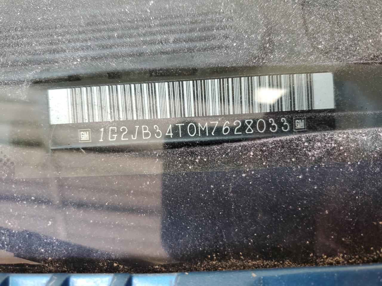 1991 Pontiac Sunbird Le Blue vin: 1G2JB34T0M7628033