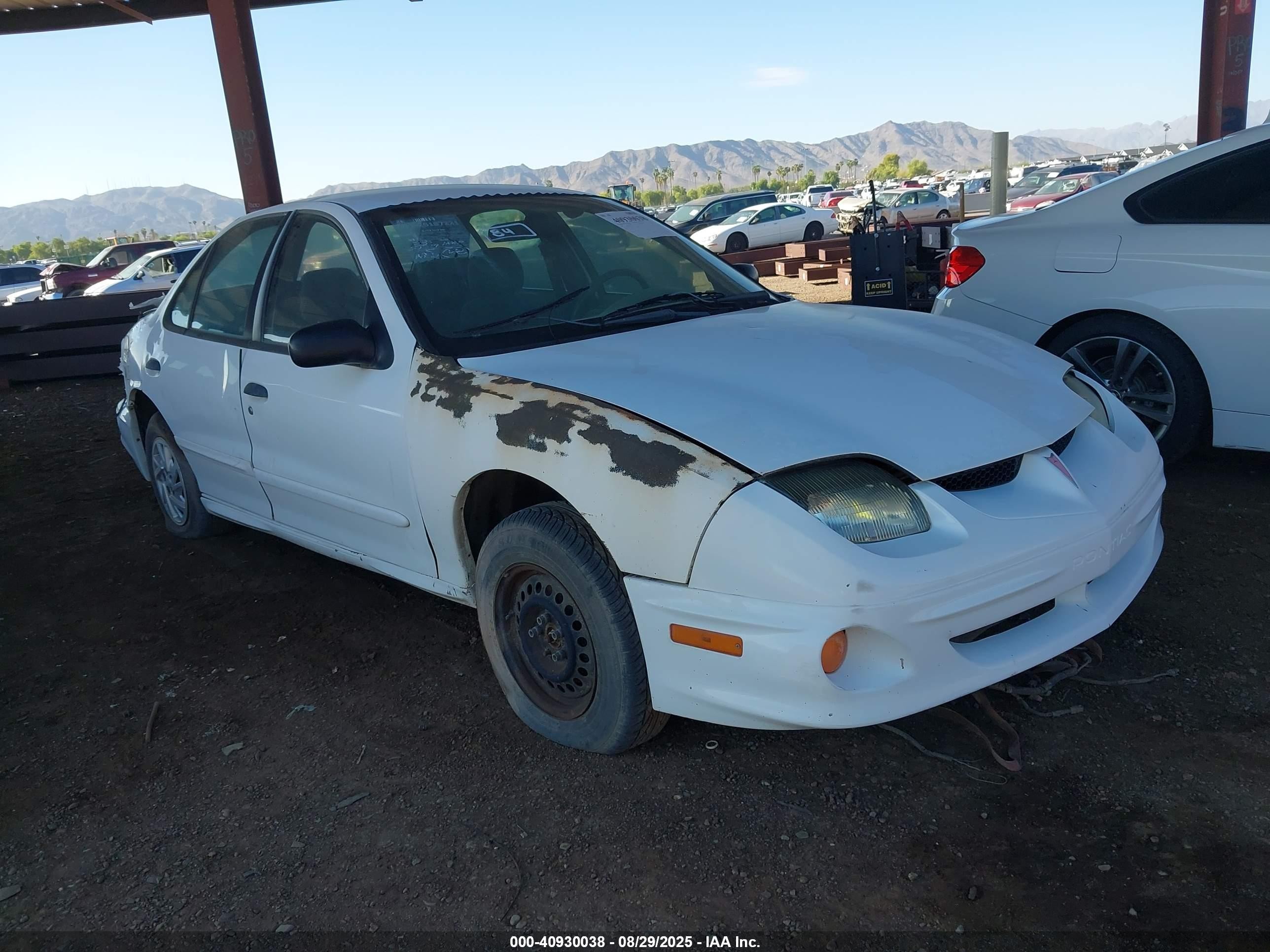 2001 Pontiac Sunfire Se White vin: 1G2JB524217419072