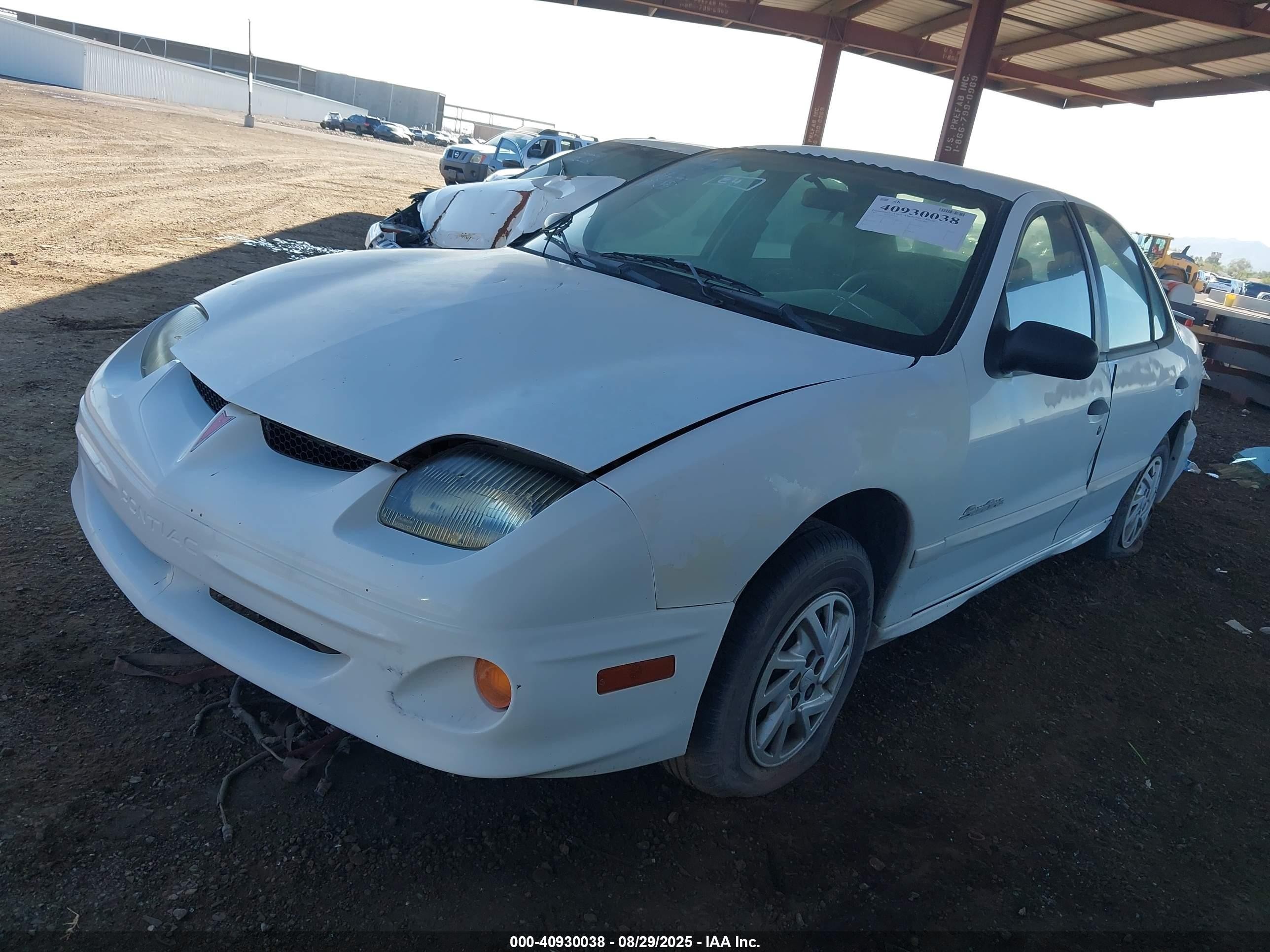 2001 Pontiac Sunfire Se White vin: 1G2JB524217419072
