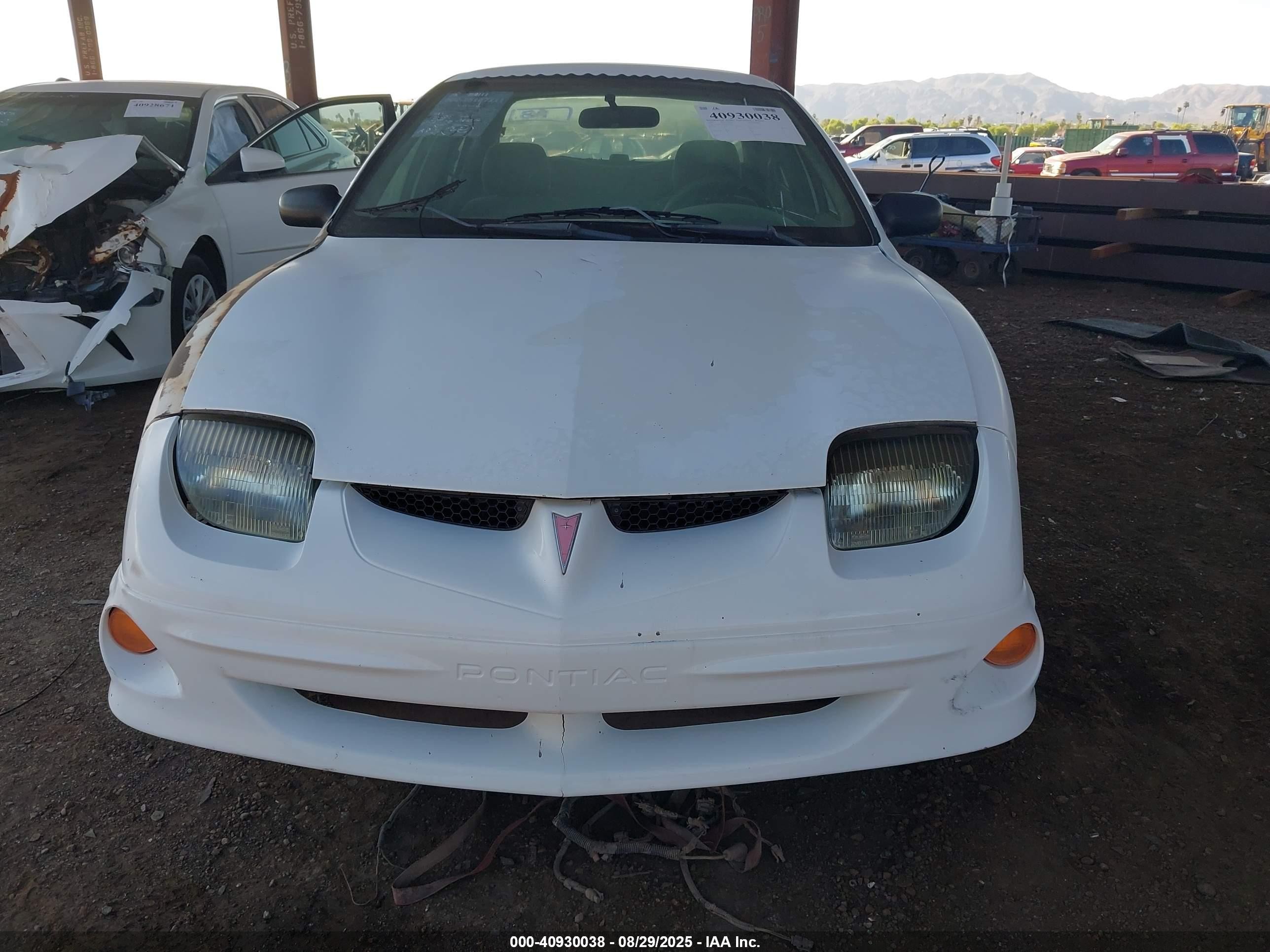 2001 Pontiac Sunfire Se White vin: 1G2JB524217419072