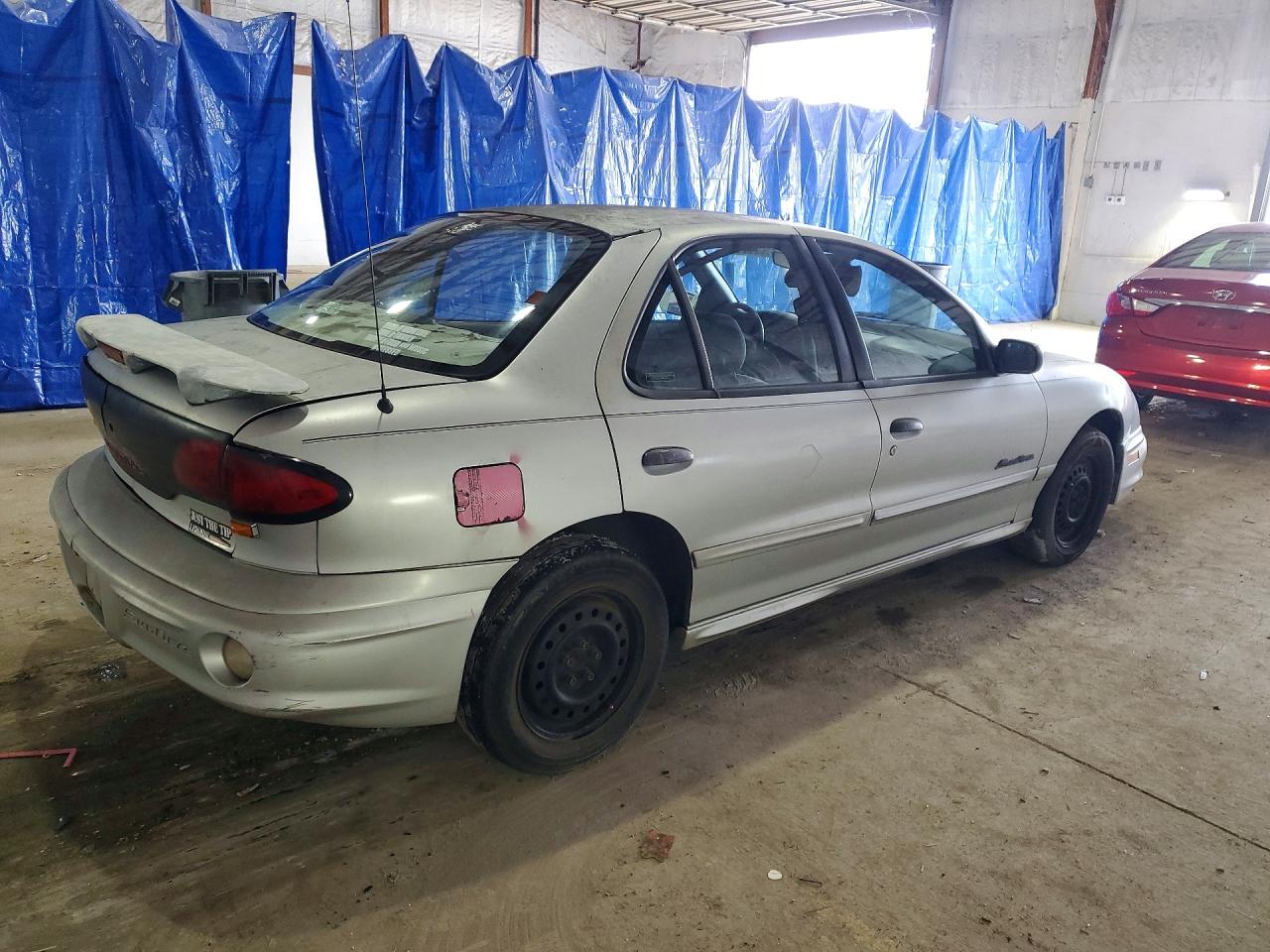 2001 Pontiac Sunfire Se Silver vin: 1G2JB524517198695