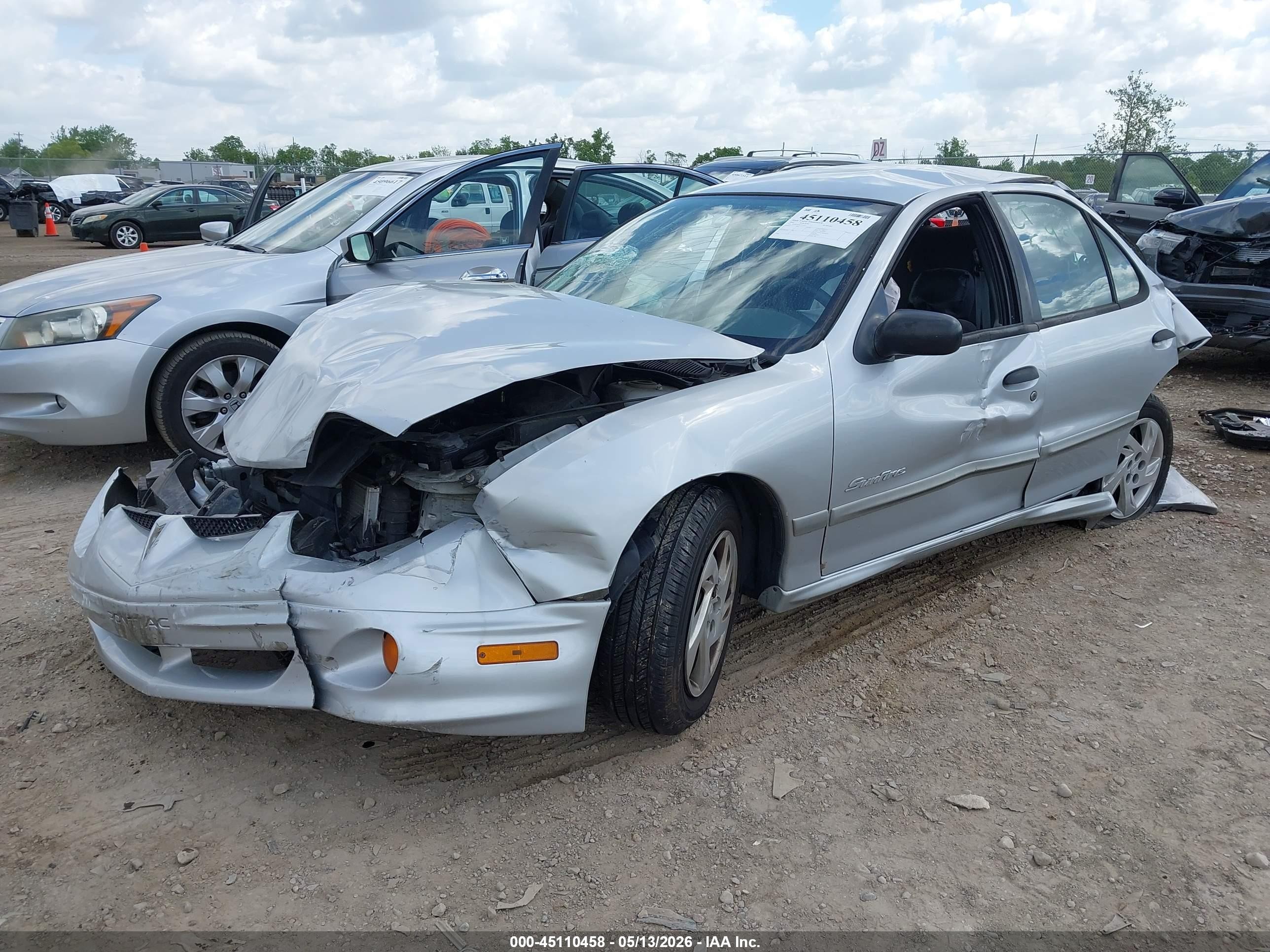 2002 Pontiac Sunfire Se Silver vin: 1G2JB524527112433