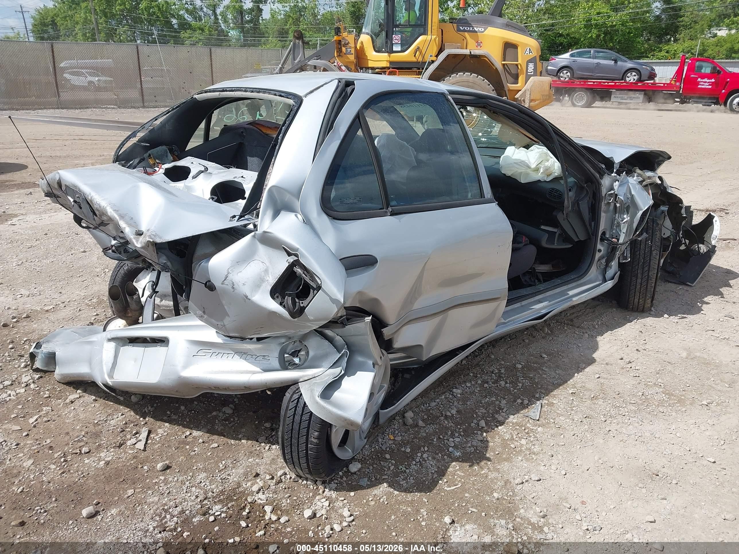 2002 Pontiac Sunfire Se Silver vin: 1G2JB524527112433