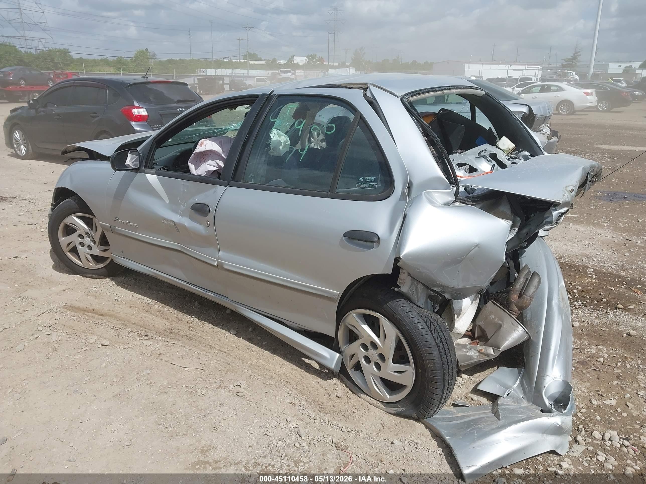 2002 Pontiac Sunfire Se Silver vin: 1G2JB524527112433