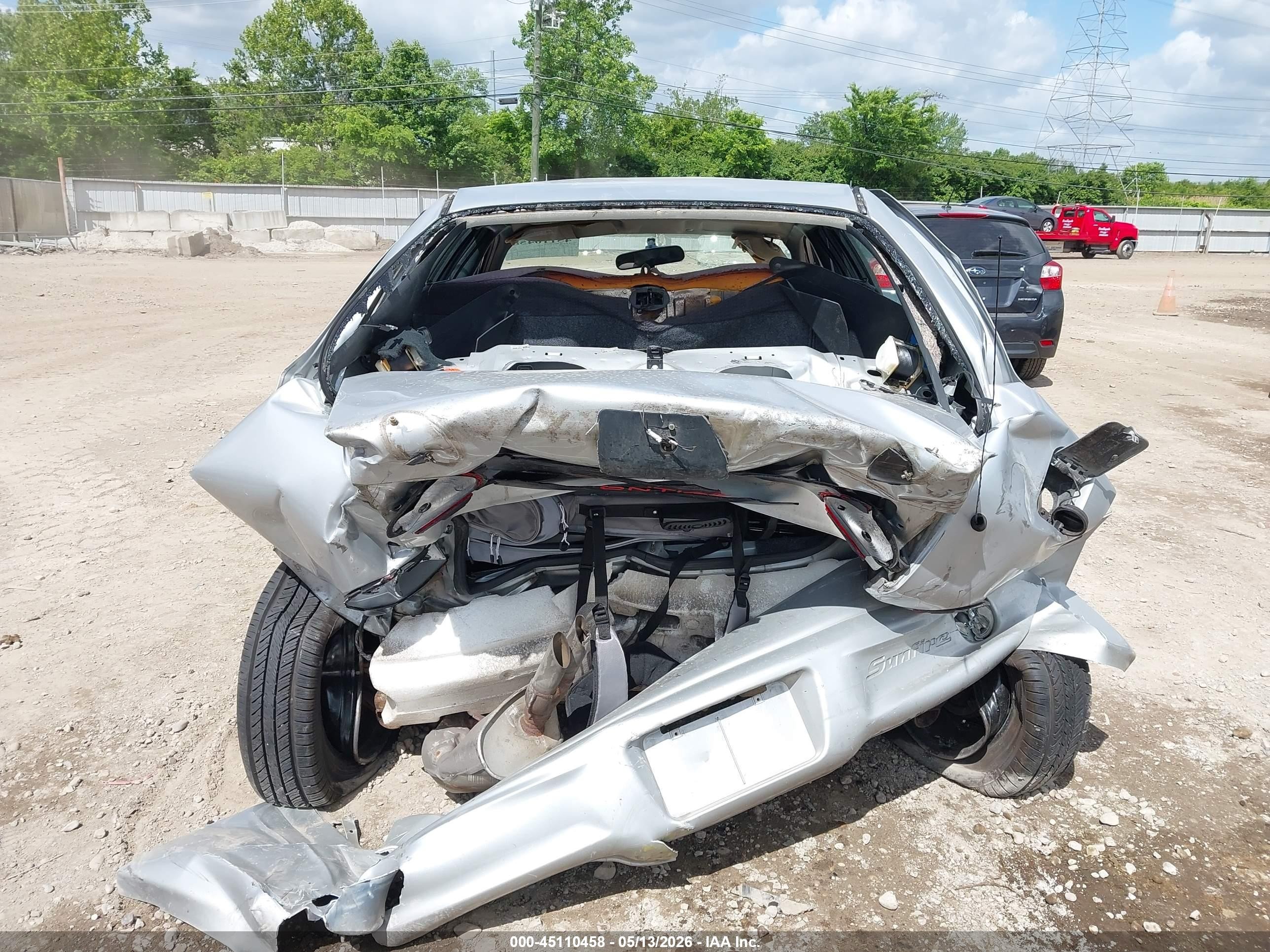 2002 Pontiac Sunfire Se Silver vin: 1G2JB524527112433