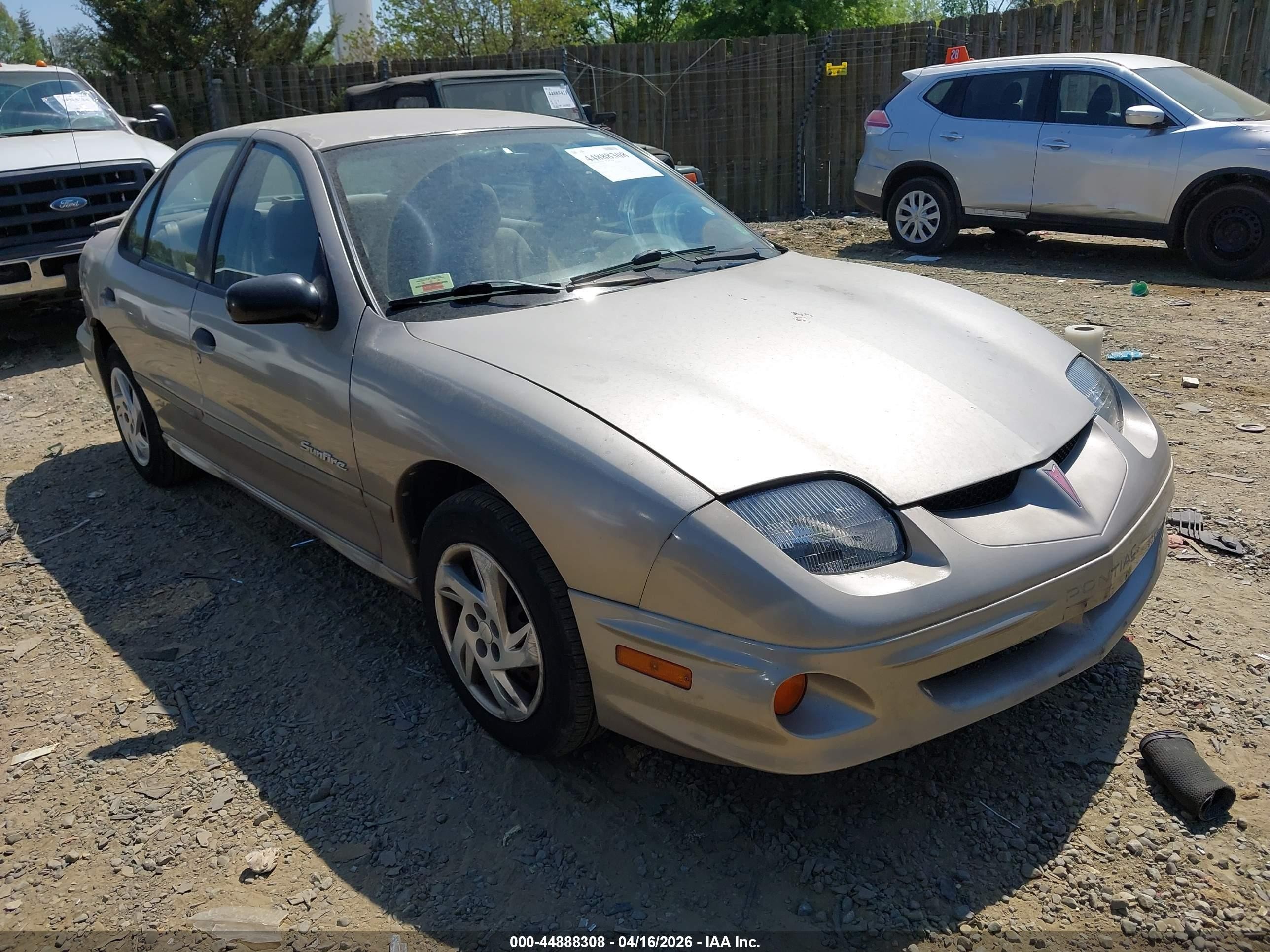 2001 Pontiac Sunfire Se Gold vin: 1G2JB524617158450