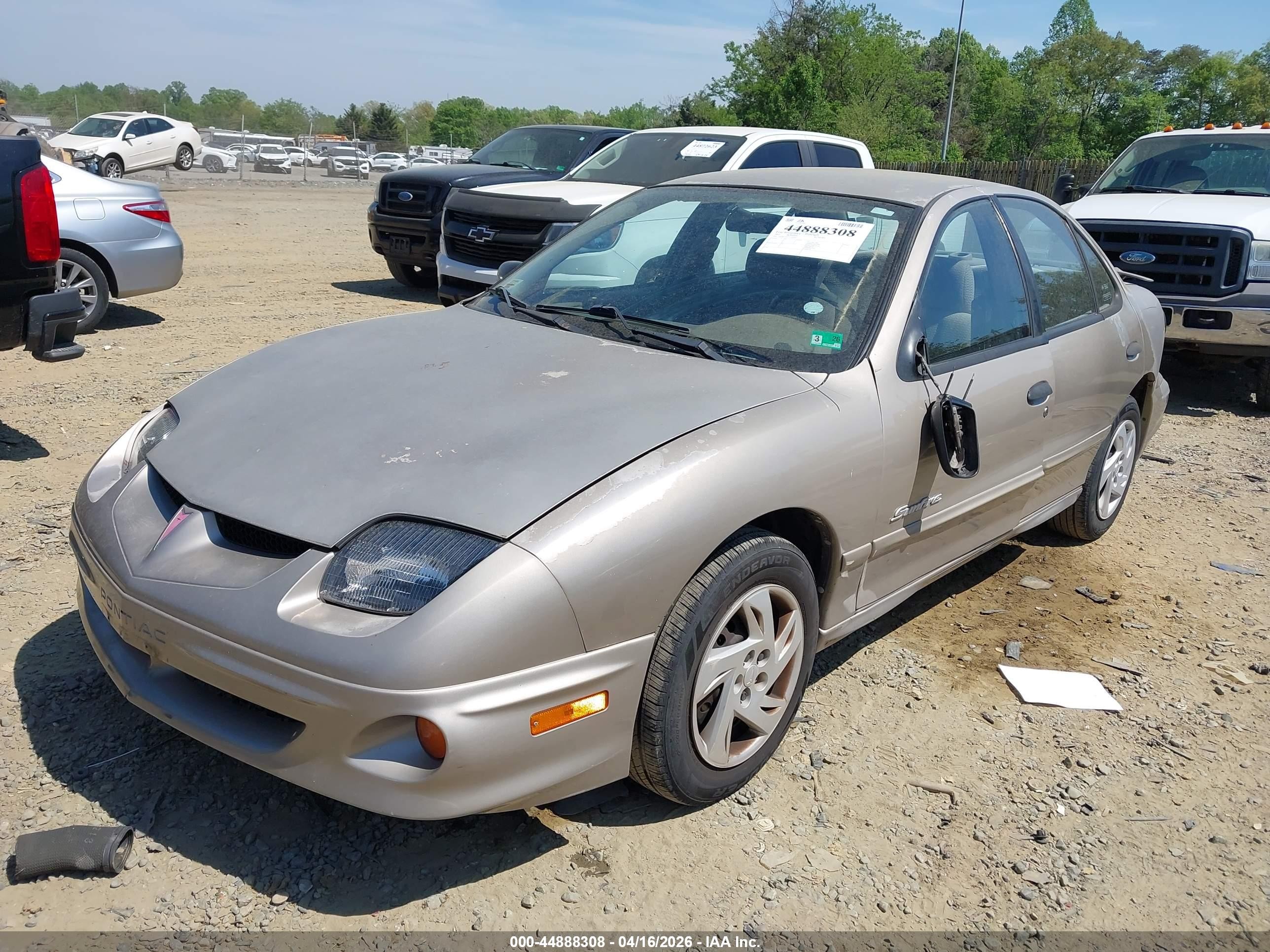 2001 Pontiac Sunfire Se Gold vin: 1G2JB524617158450