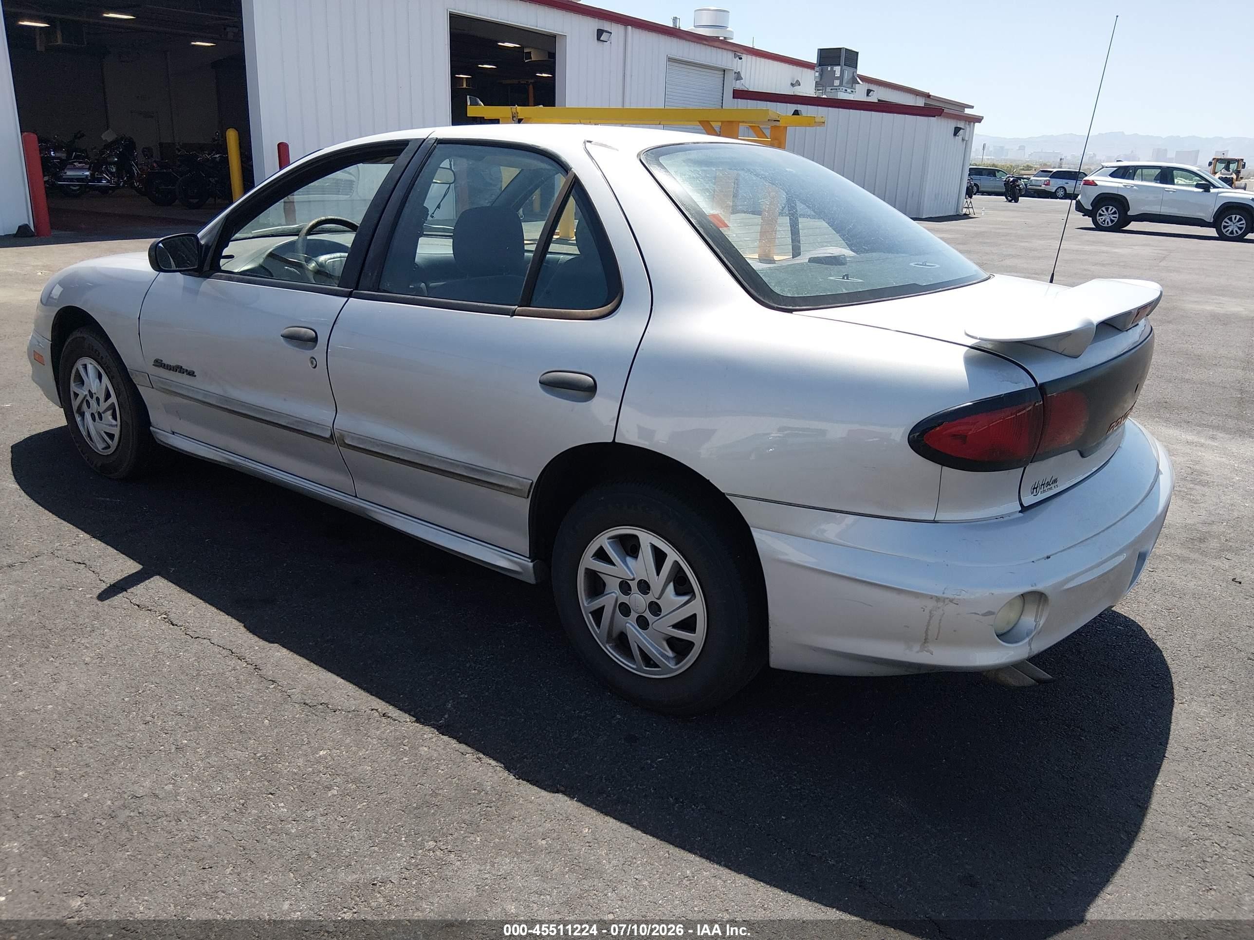 2001 Pontiac Sunfire Se Silver vin: 1G2JB524617298904