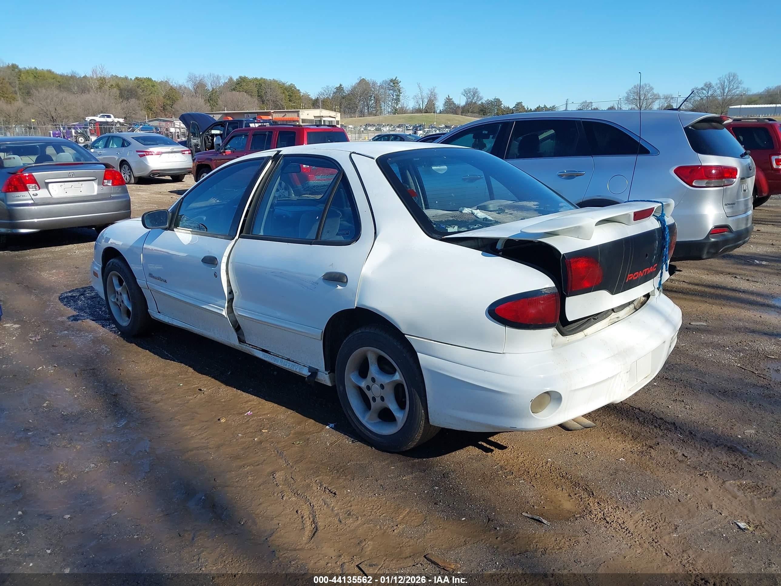 2001 Pontiac Sunfire Se White vin: 1G2JB524817279612