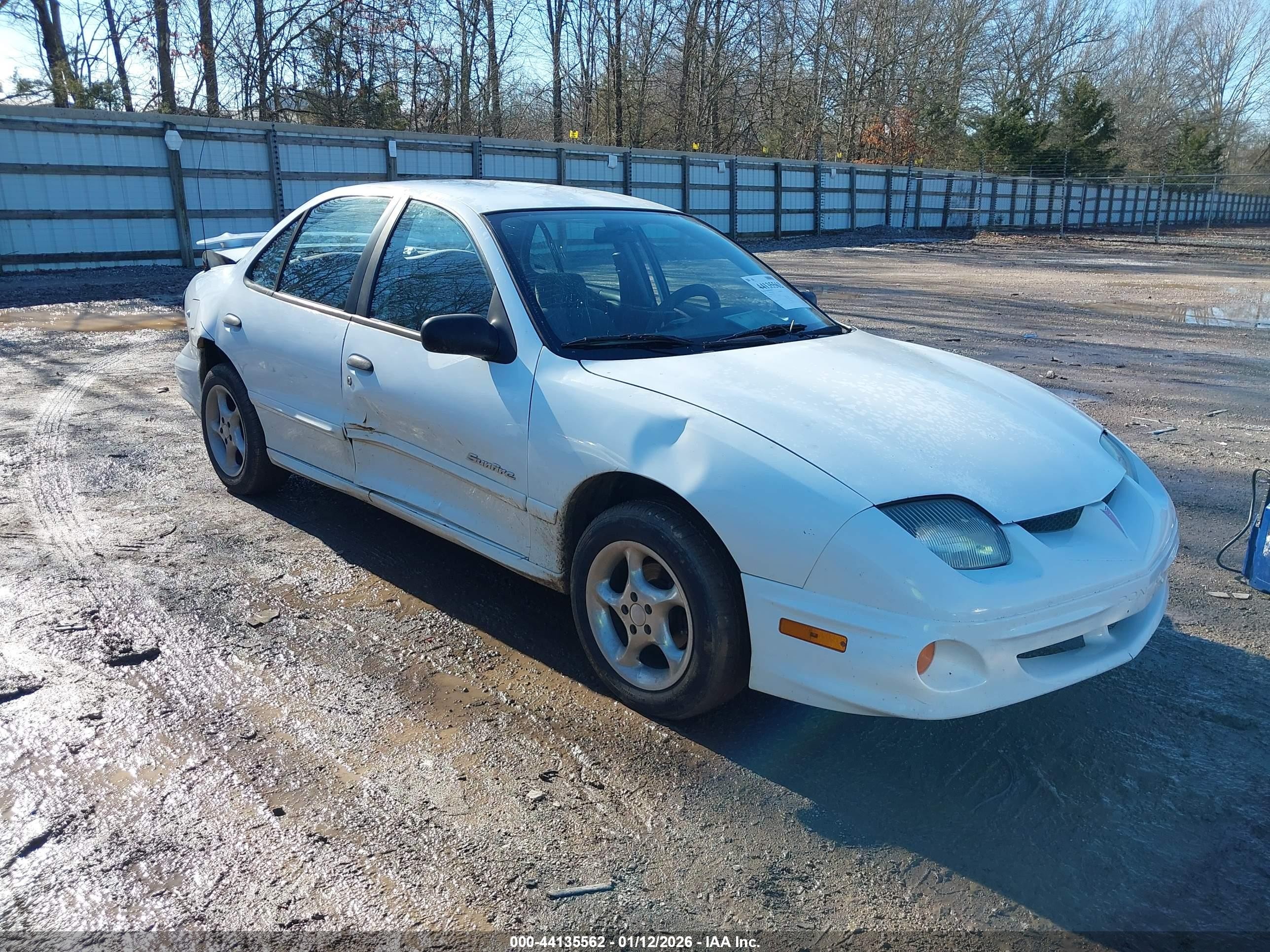 2001 Pontiac Sunfire Se White vin: 1G2JB524817279612