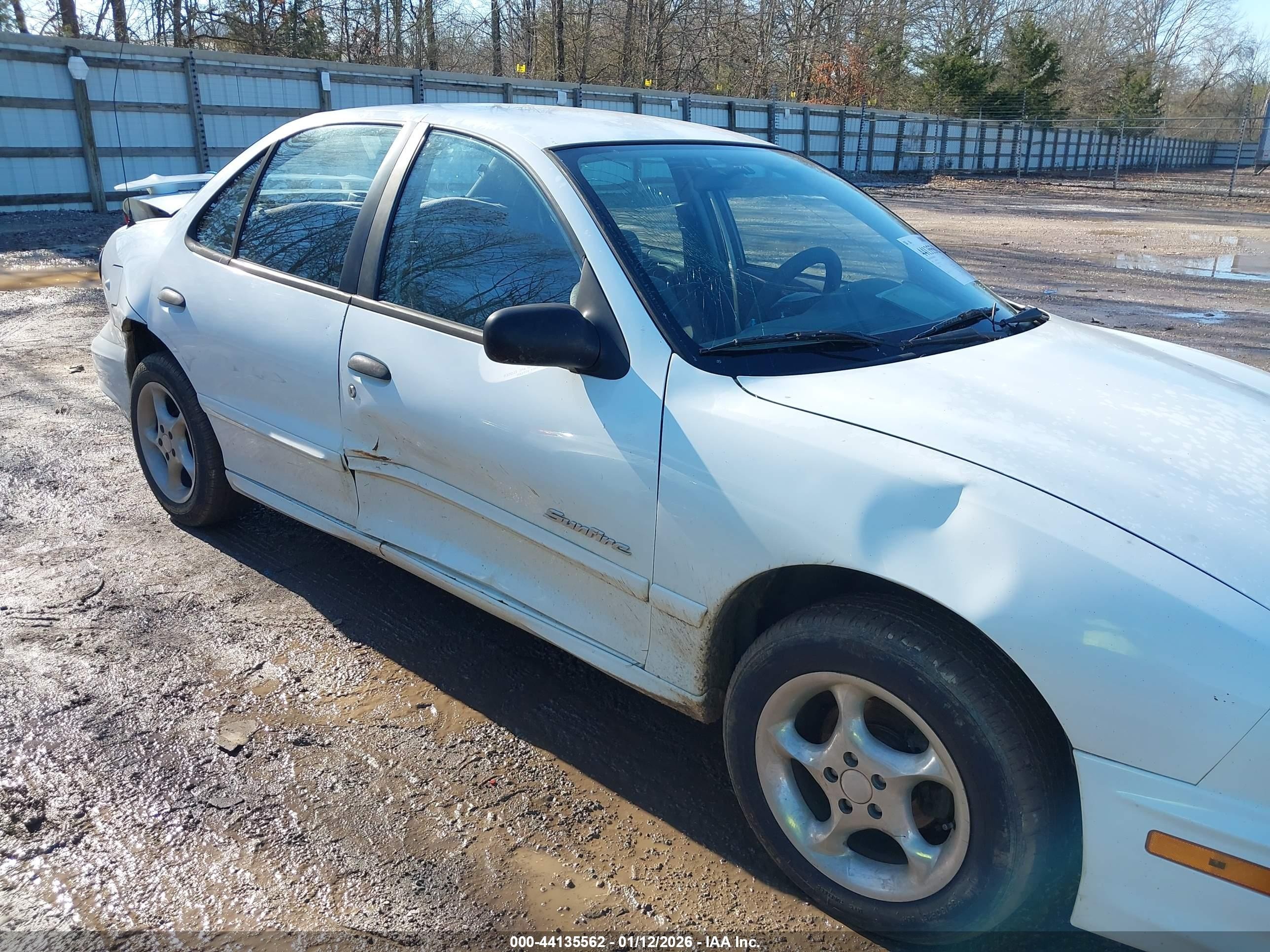 2001 Pontiac Sunfire Se White vin: 1G2JB524817279612