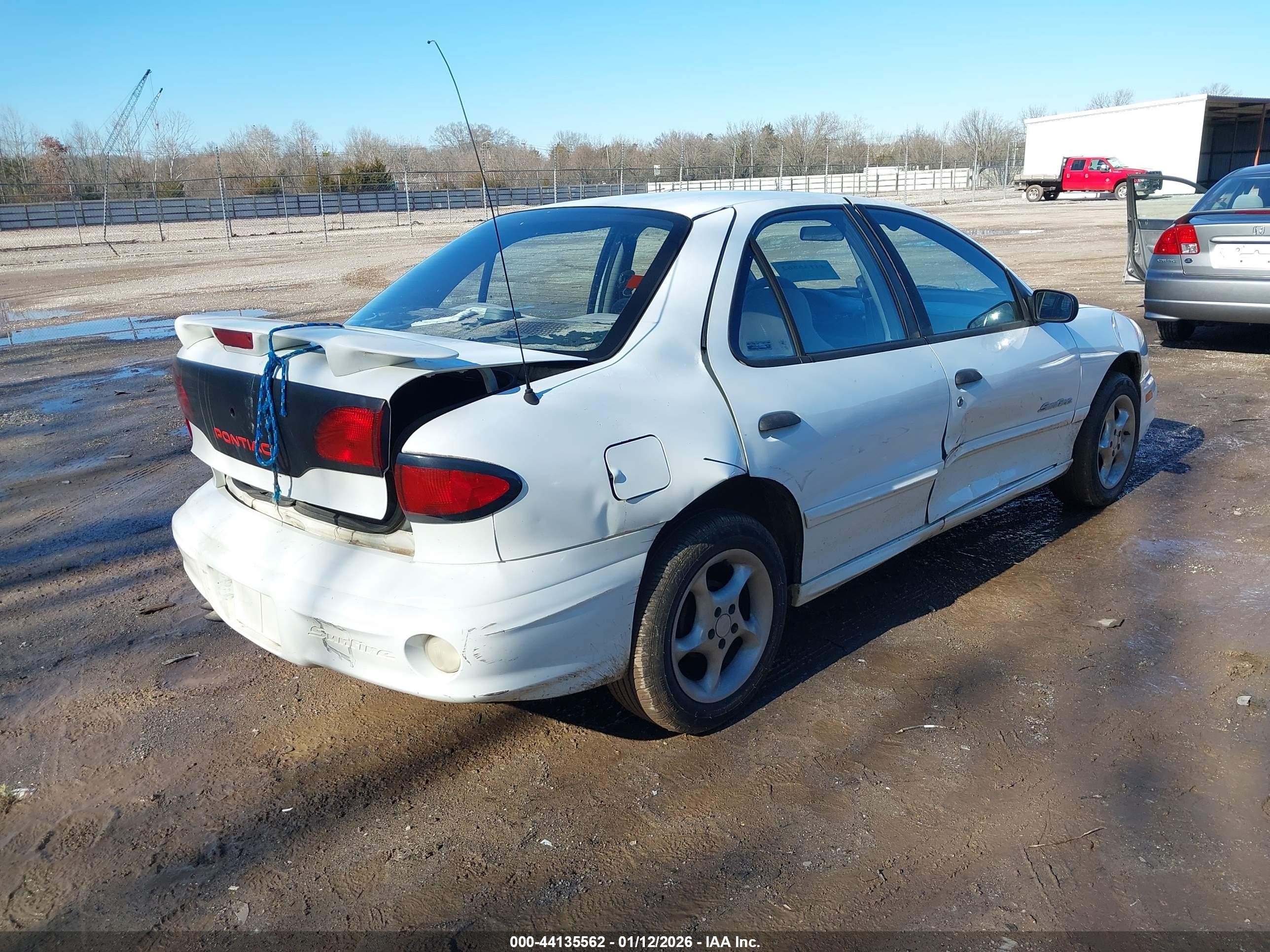 2001 Pontiac Sunfire Se White vin: 1G2JB524817279612