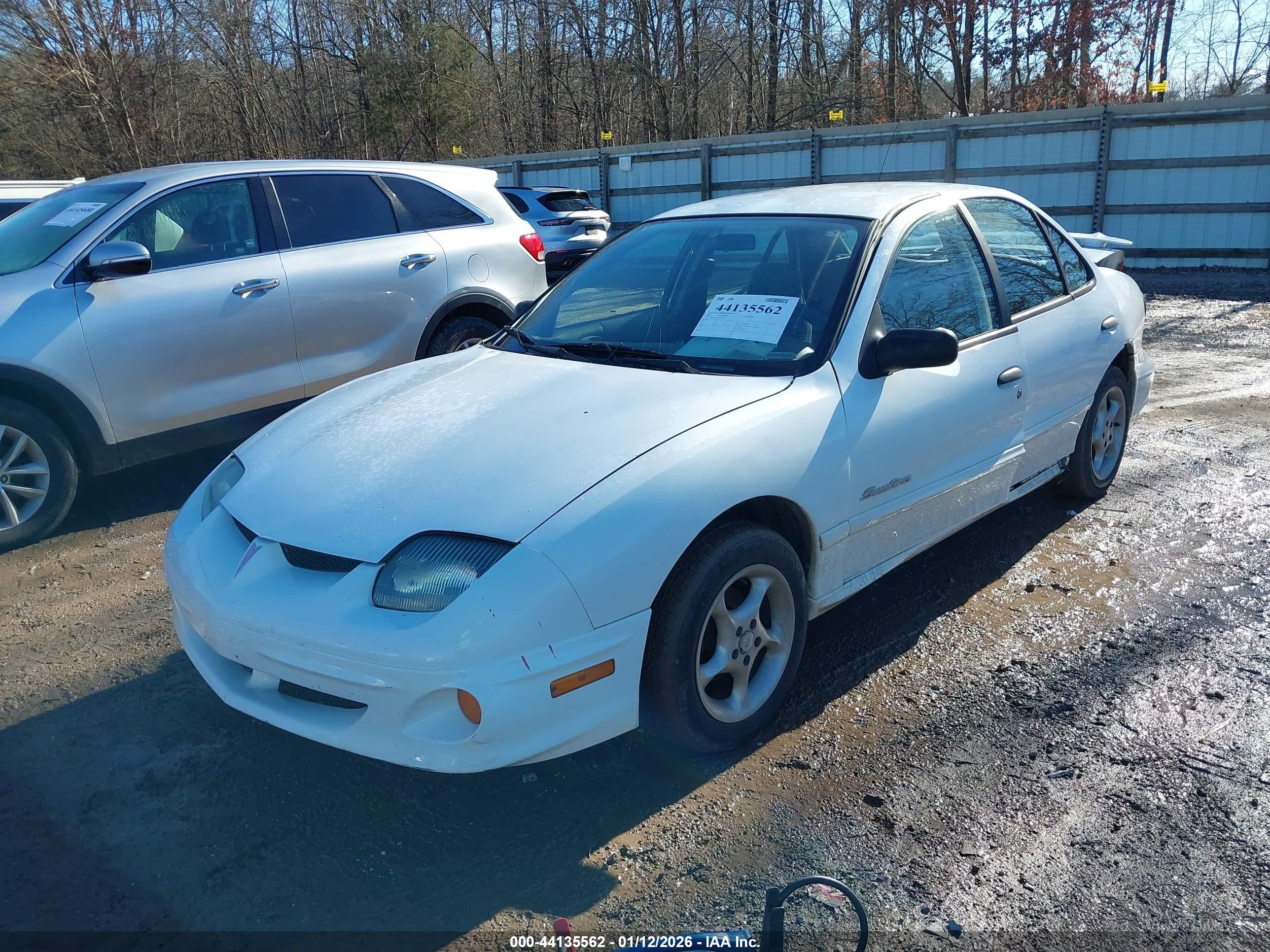 2001 Pontiac Sunfire Se White vin: 1G2JB524817279612