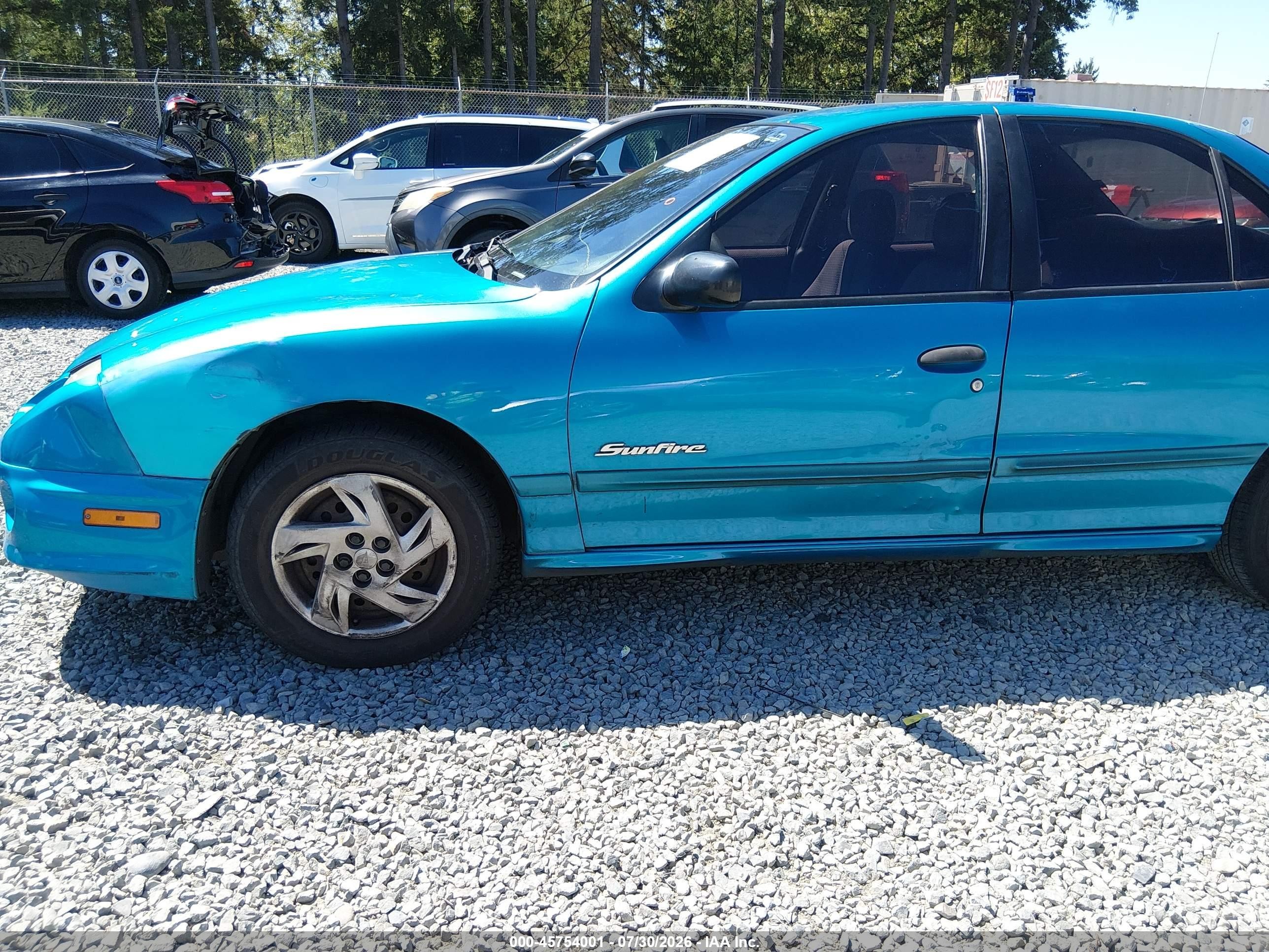 2000 Pontiac Sunfire Se Бирюзовый vin: 1G2JB5248Y7240044