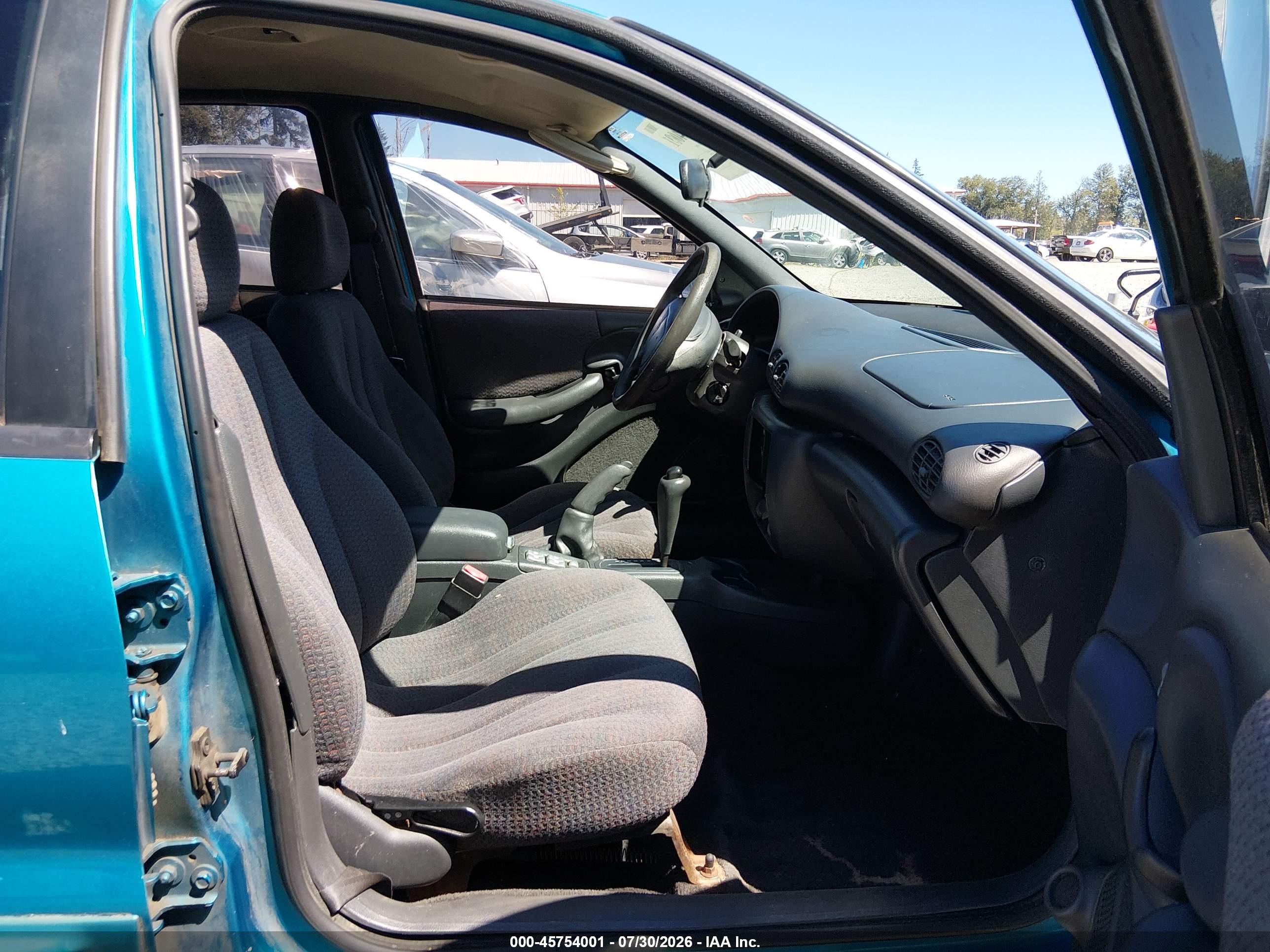 2000 Pontiac Sunfire Se Бирюзовый vin: 1G2JB5248Y7240044
