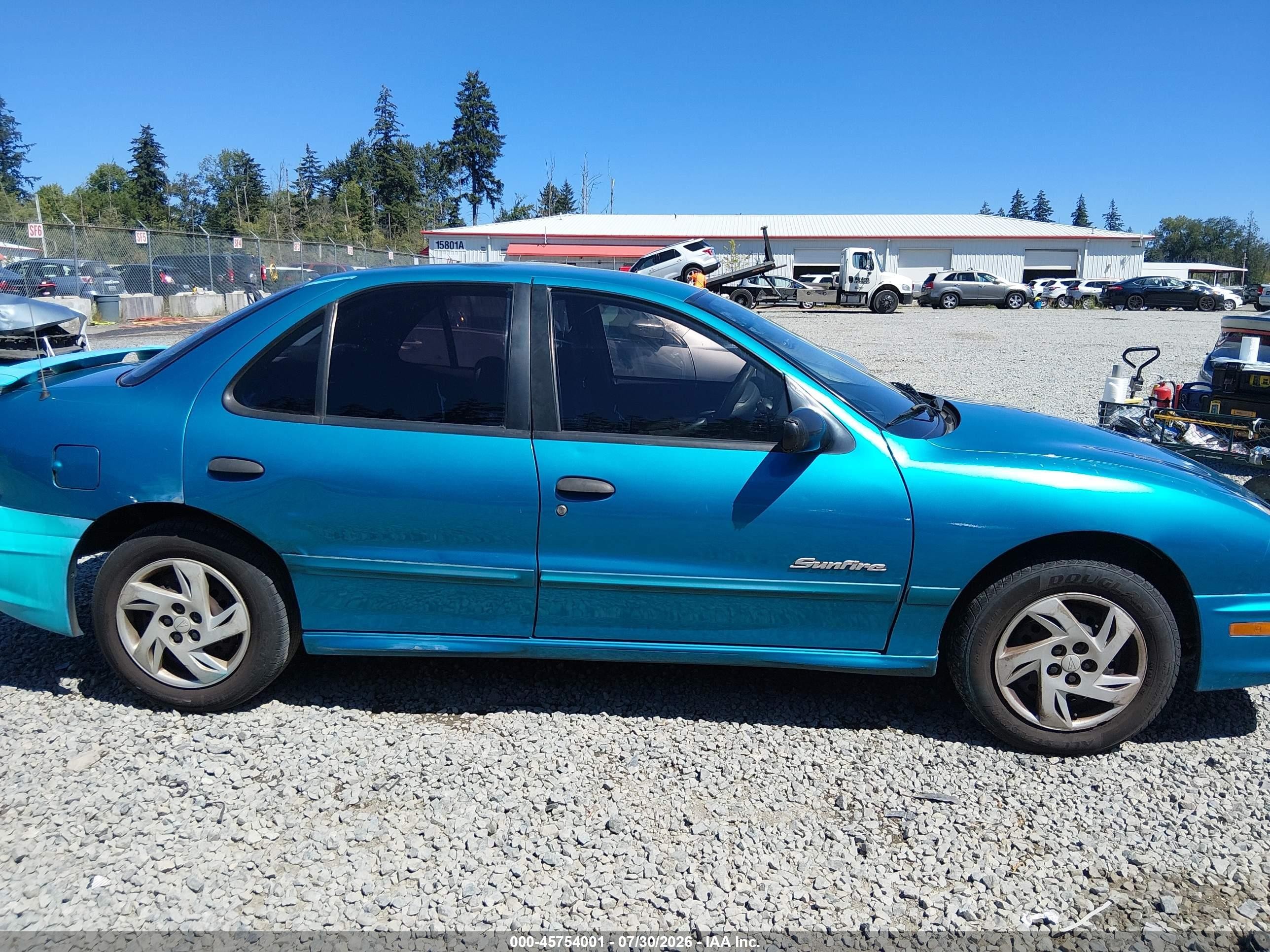 2000 Pontiac Sunfire Se Бирюзовый vin: 1G2JB5248Y7240044