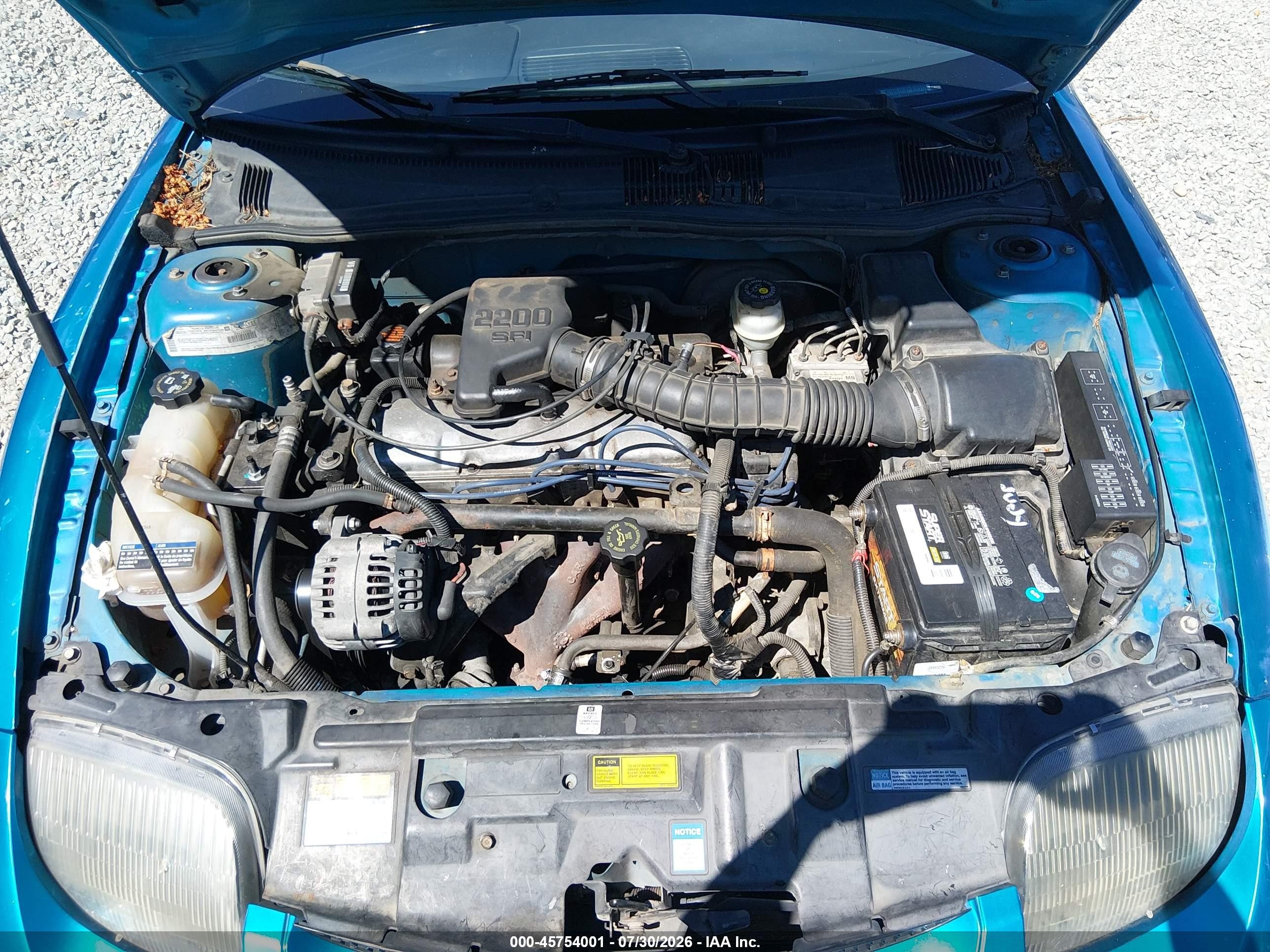 2000 Pontiac Sunfire Se Бирюзовый vin: 1G2JB5248Y7240044