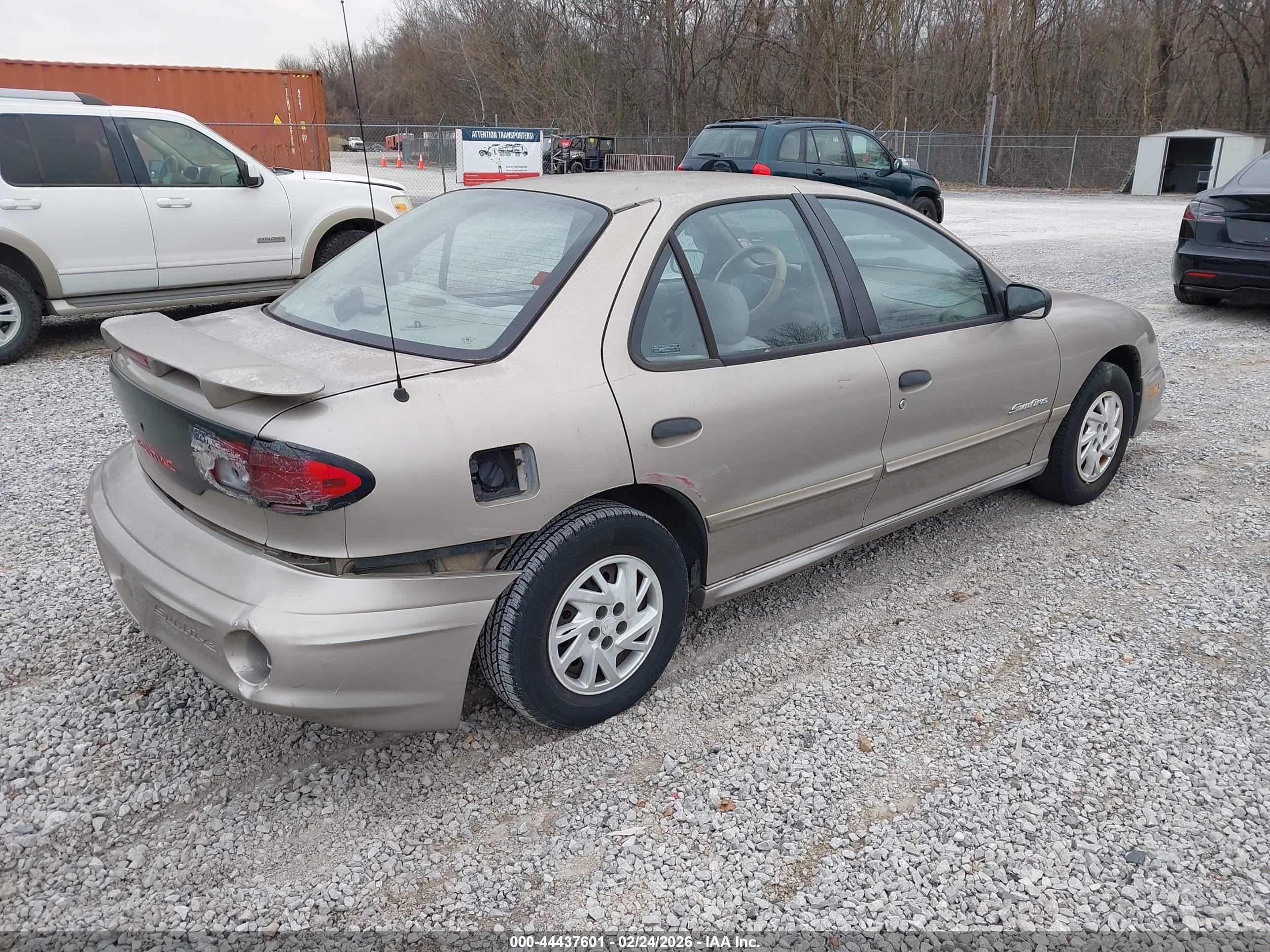 2001 Pontiac Sunfire Se Champagne vin: 1G2JB524917111803