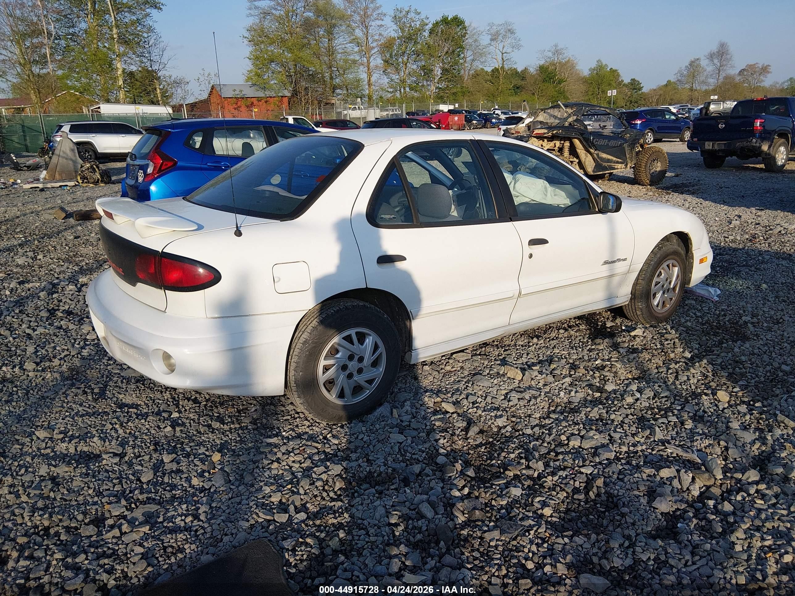 2001 Pontiac Sunfire Se White vin: 1G2JB524917318269