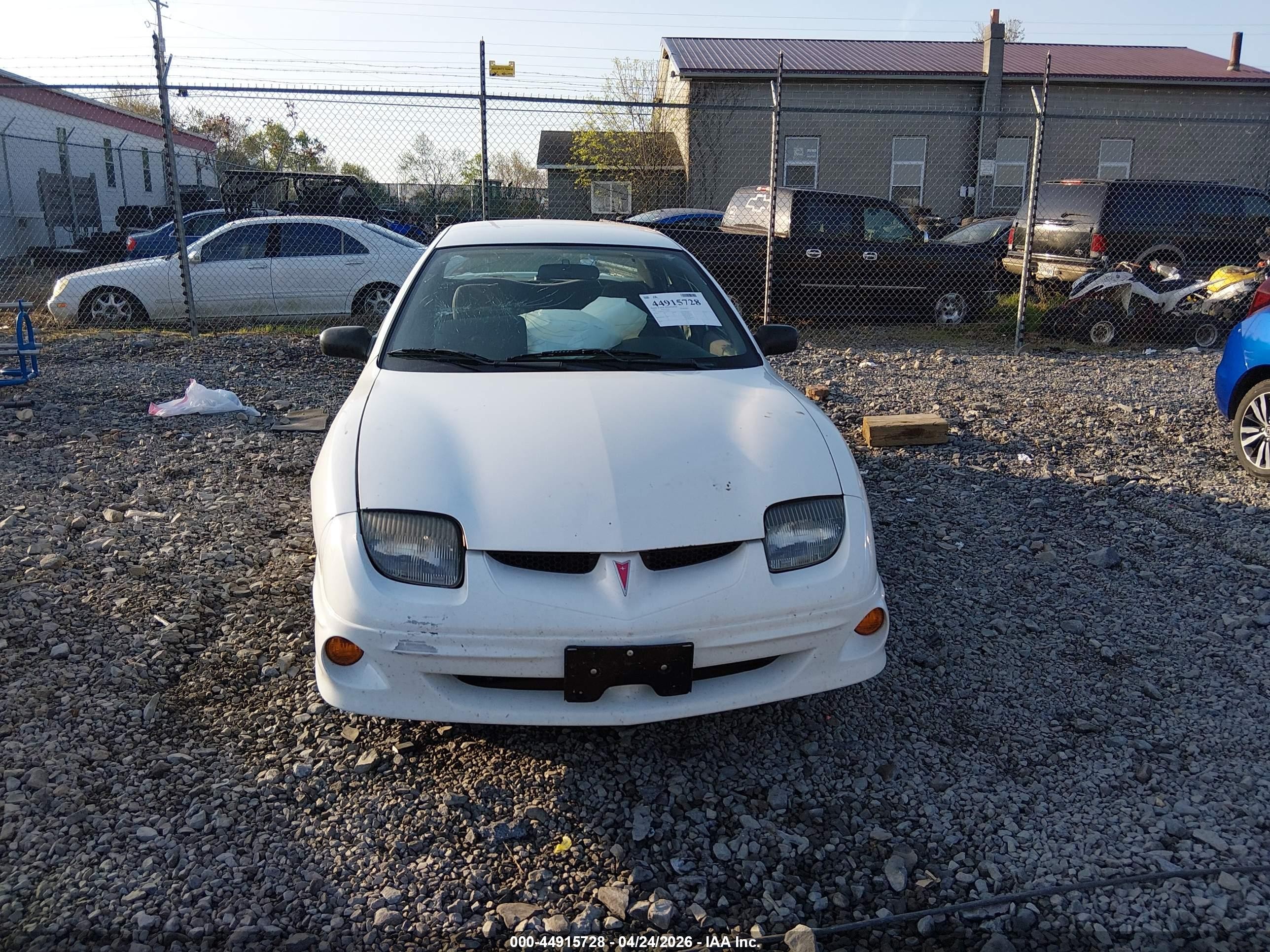 2001 Pontiac Sunfire Se White vin: 1G2JB524917318269