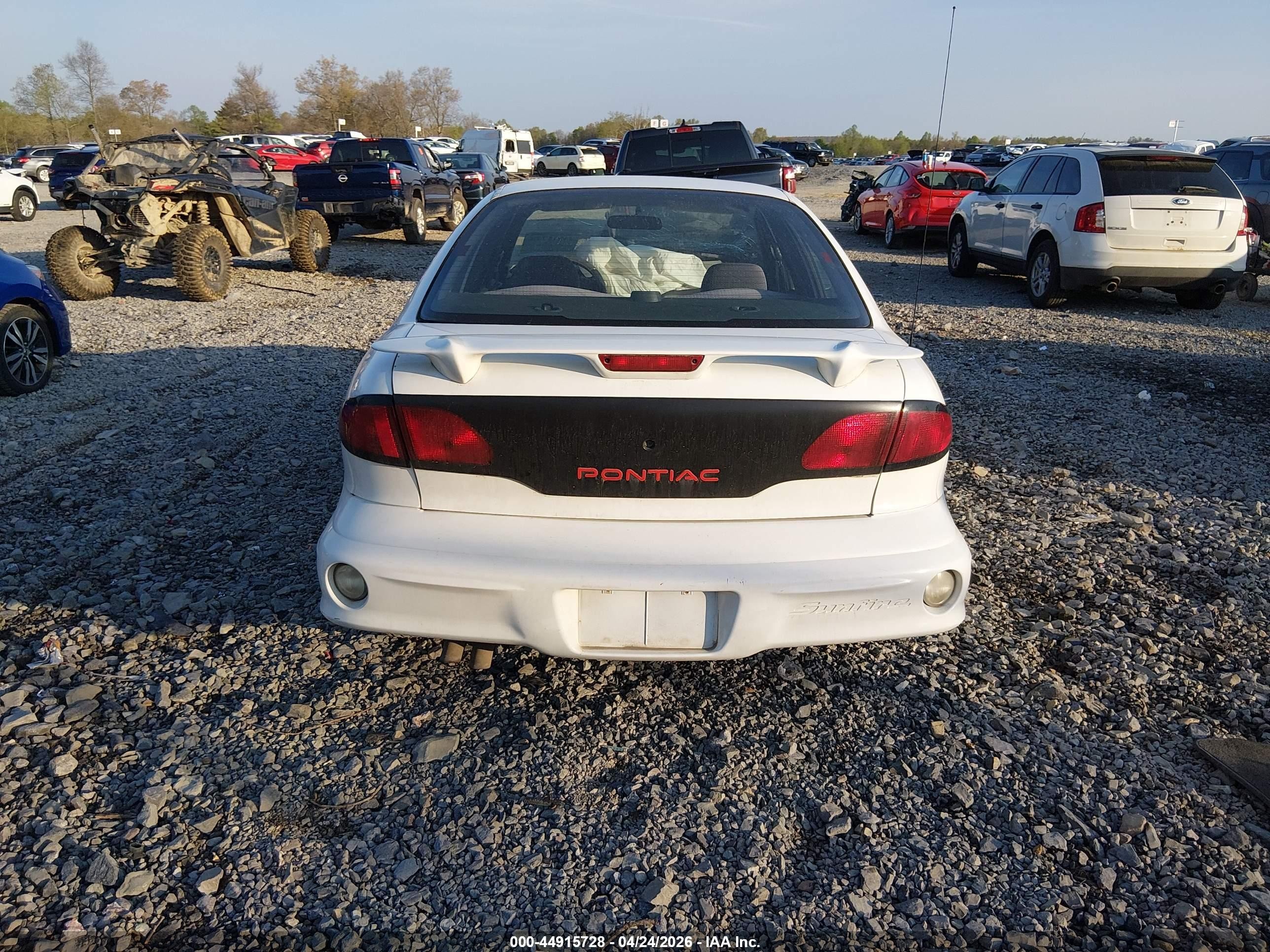 2001 Pontiac Sunfire Se White vin: 1G2JB524917318269