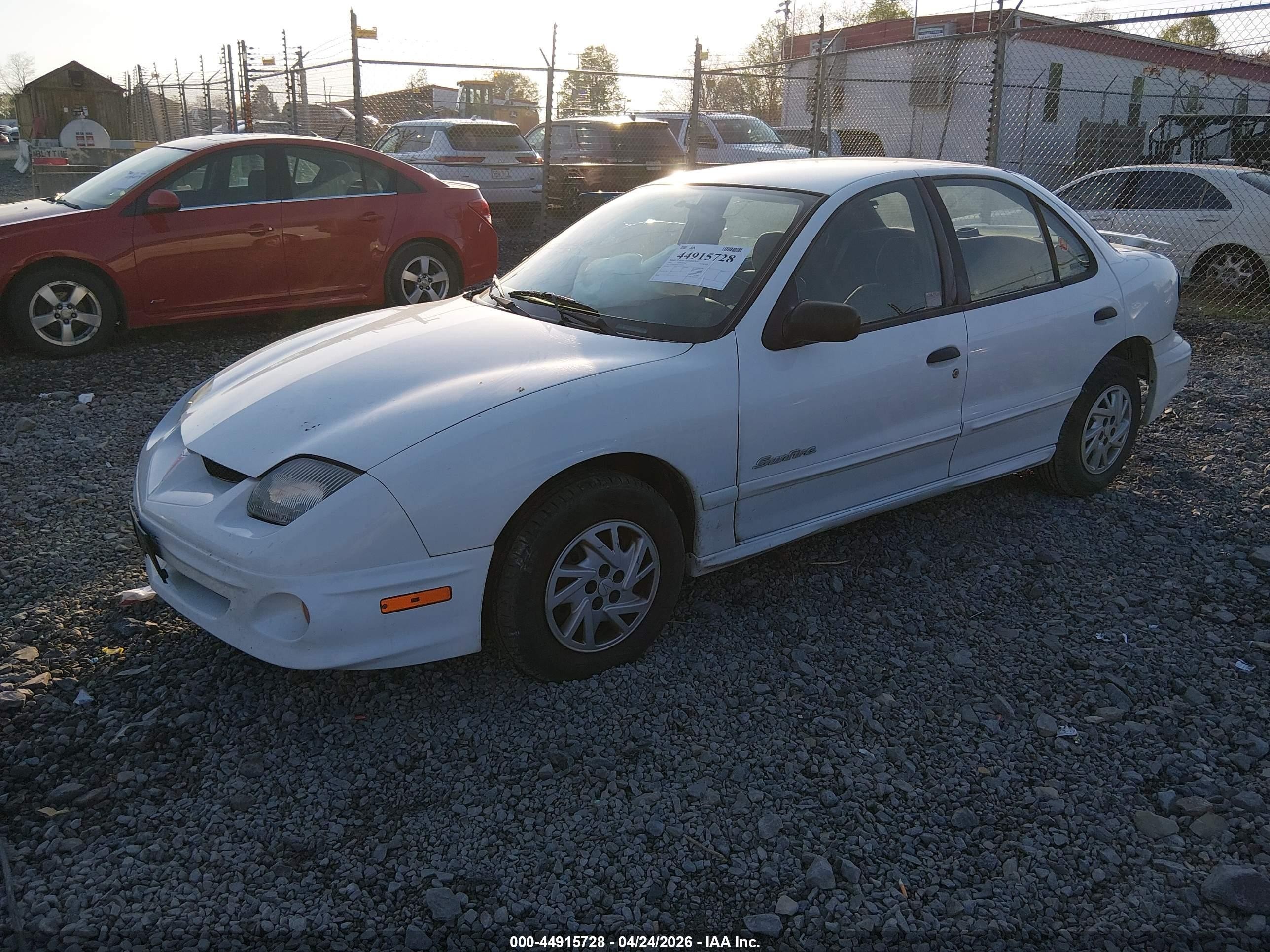 2001 Pontiac Sunfire Se White vin: 1G2JB524917318269