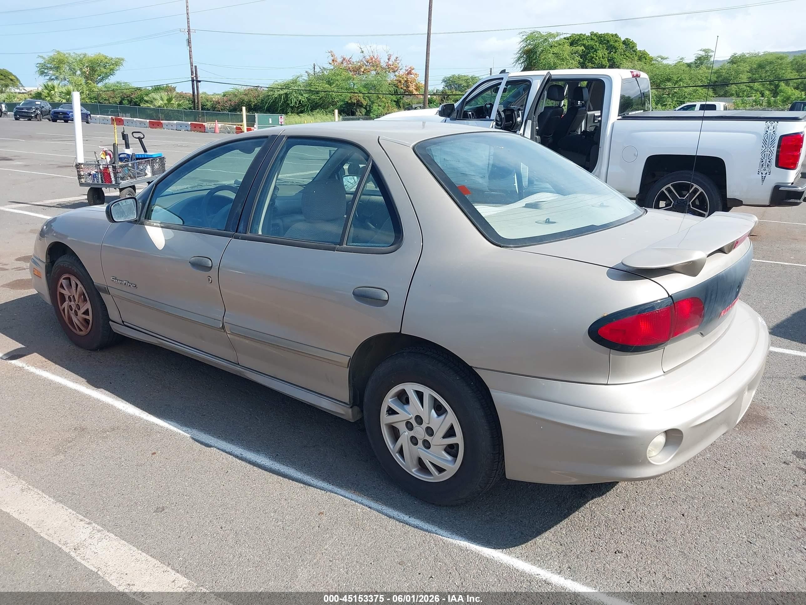 2002 Pontiac Sunfire Se Tan vin: 1G2JB524927414341