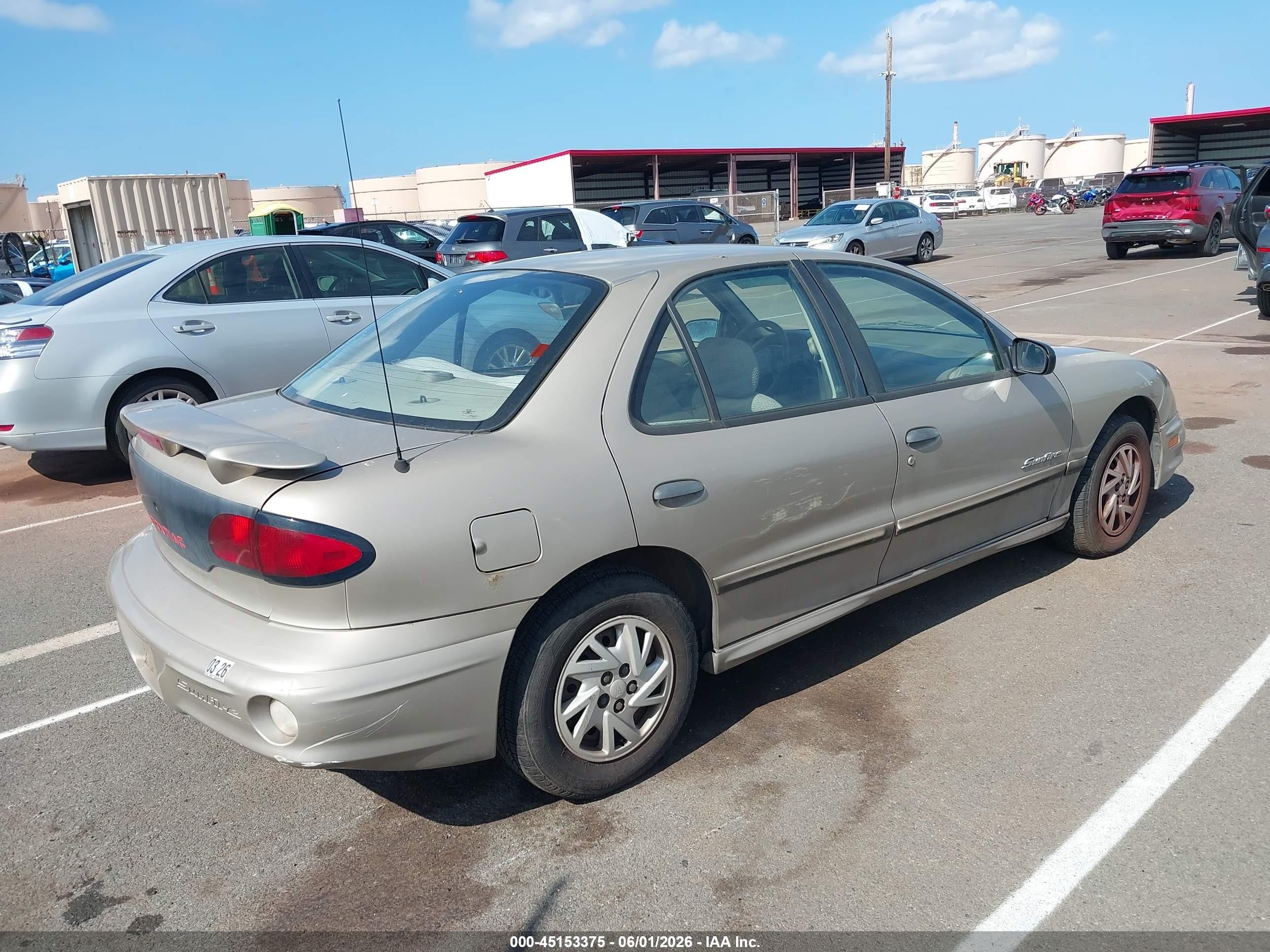 2002 Pontiac Sunfire Se Tan vin: 1G2JB524927414341