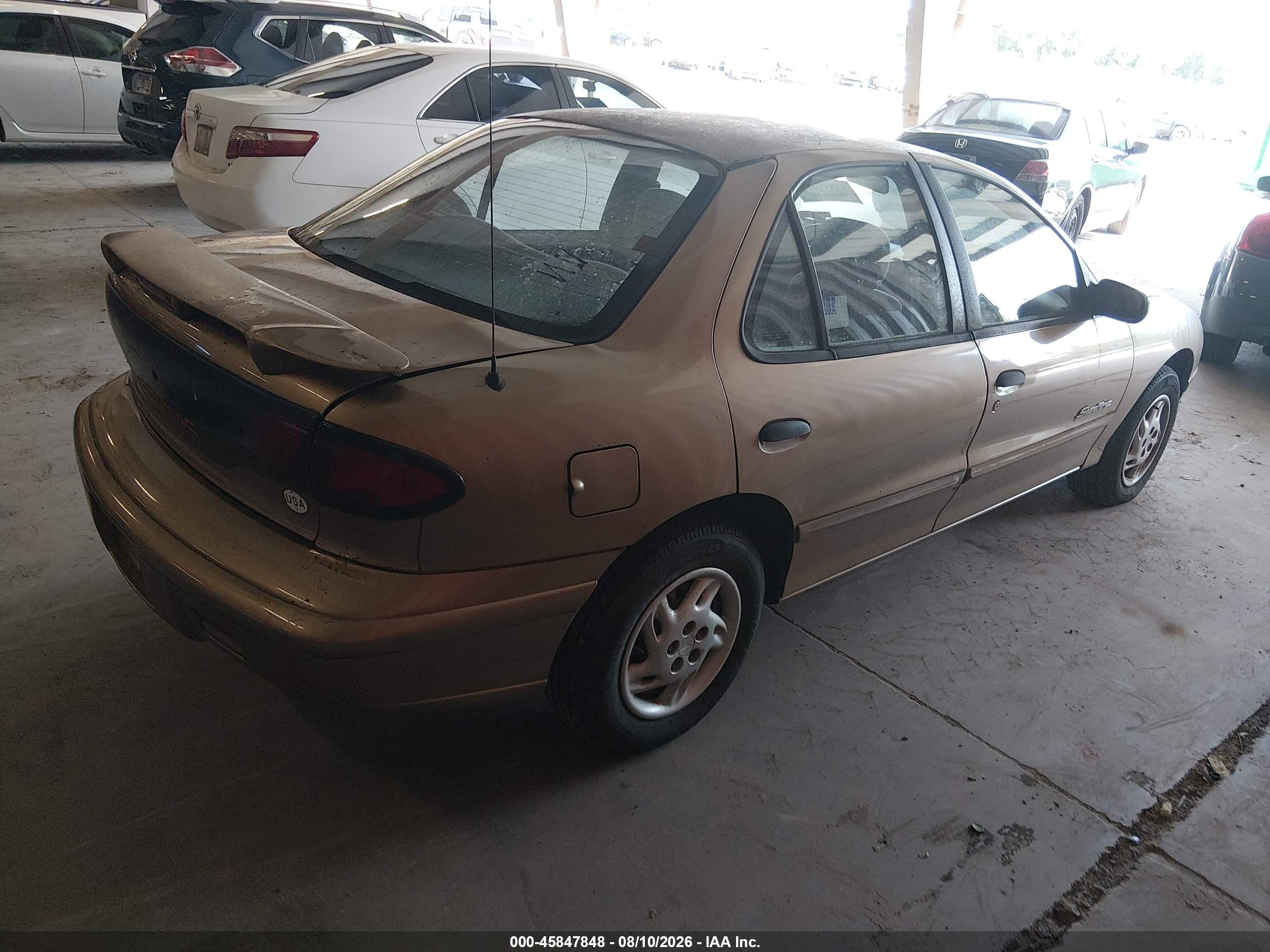1999 Pontiac Sunfire Se Gold vin: 1G2JB5249X7520540
