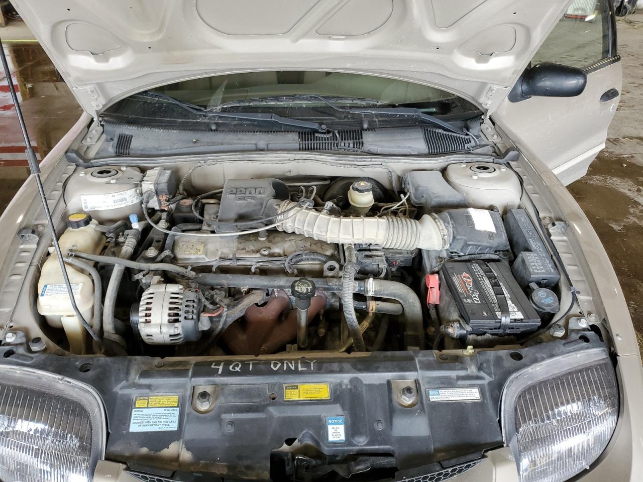 2001 Pontiac Sunfire Se Gray vin: 1G2JB524X17106500