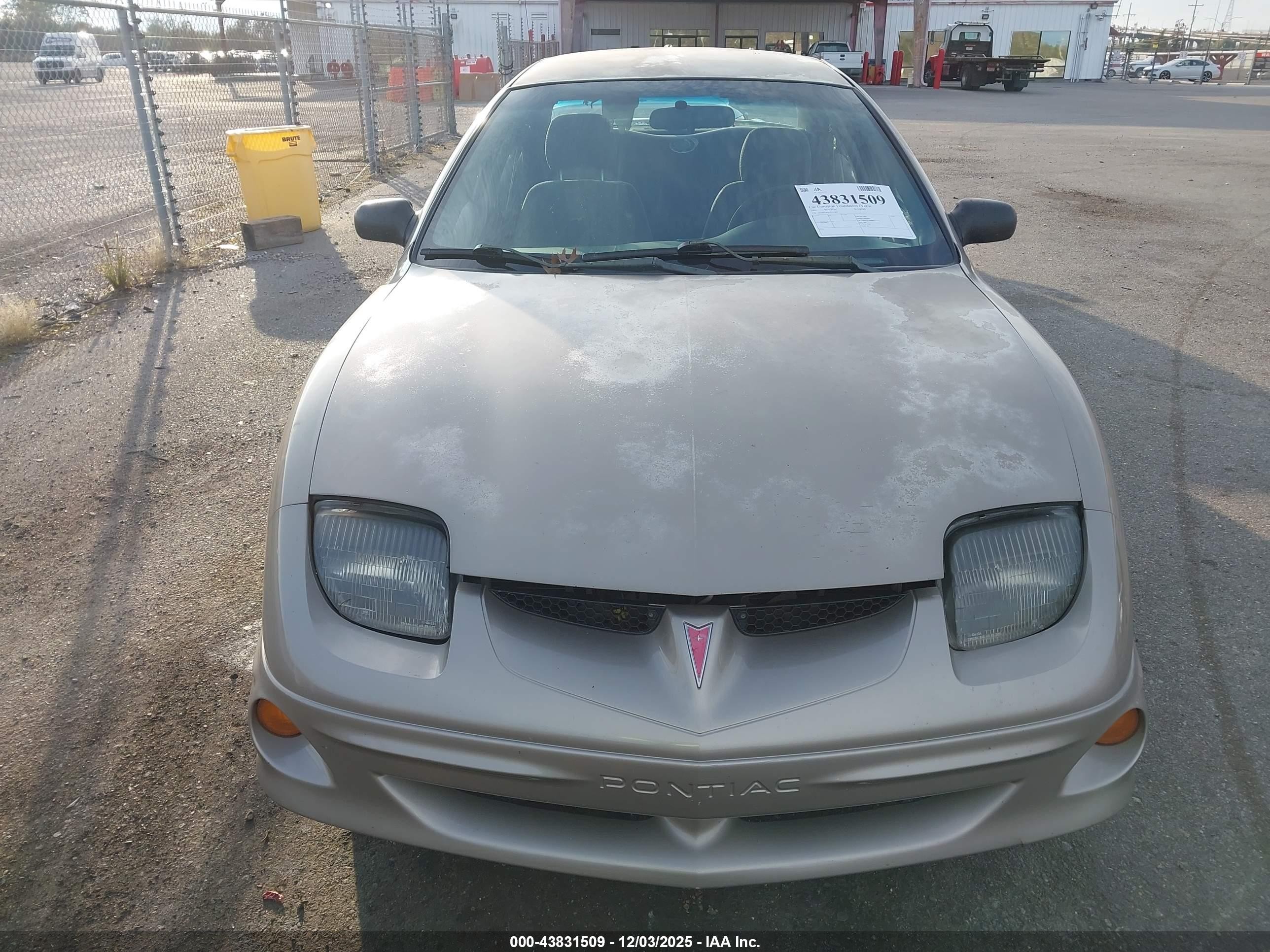 2001 Pontiac Sunfire Se Champagne vin: 1G2JB524X17335369