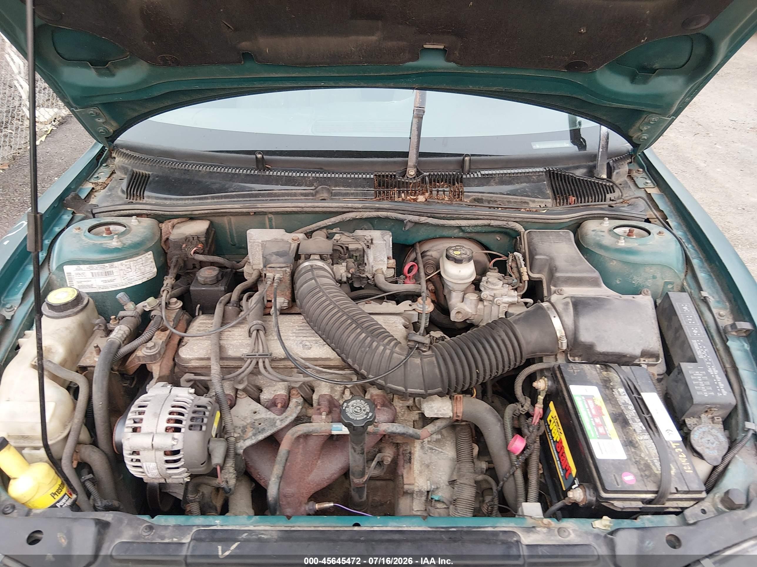 1996 Pontiac Sunfire Se Green vin: 1G2JB524XT7560958