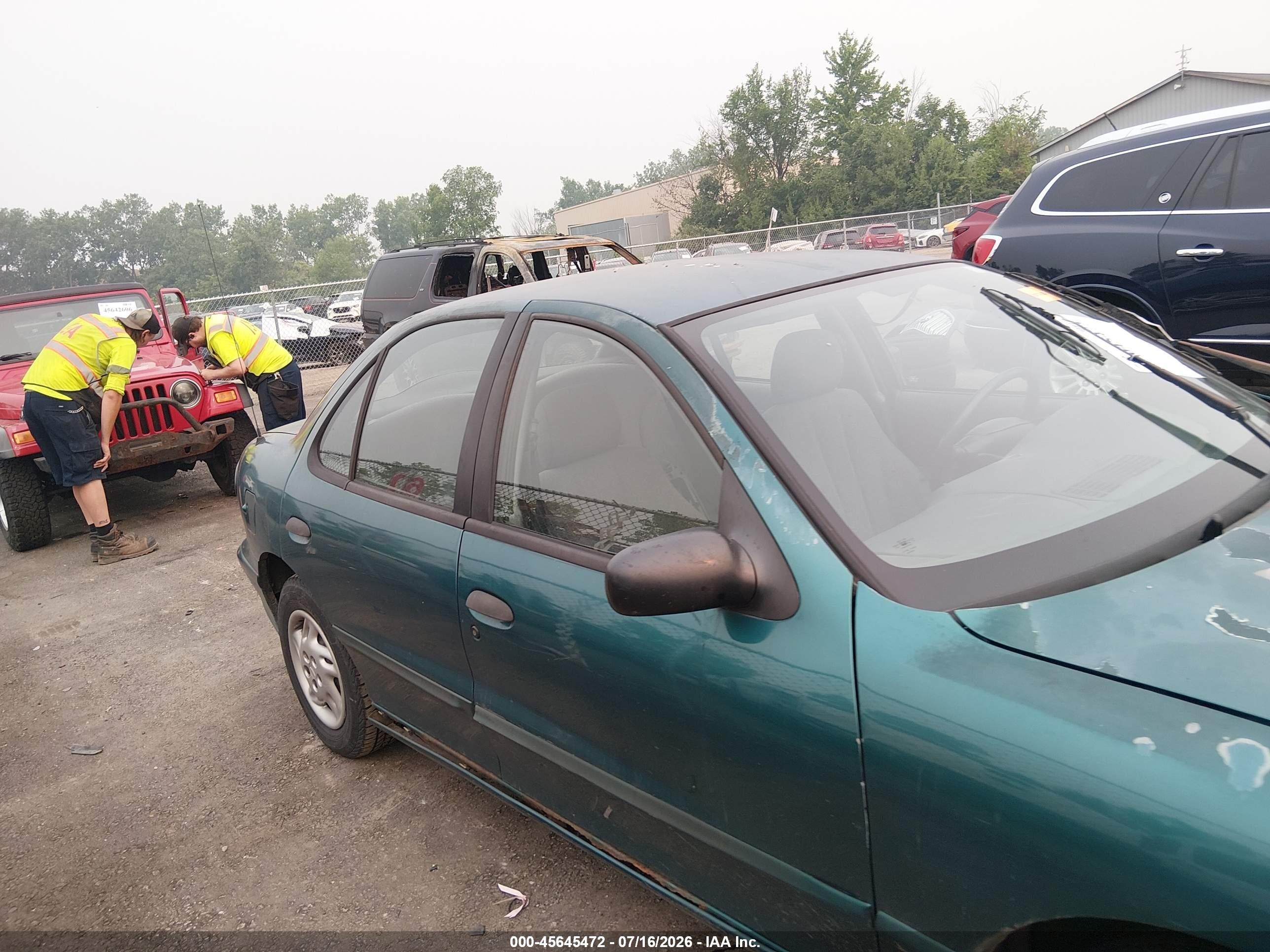 1996 Pontiac Sunfire Se Green vin: 1G2JB524XT7560958