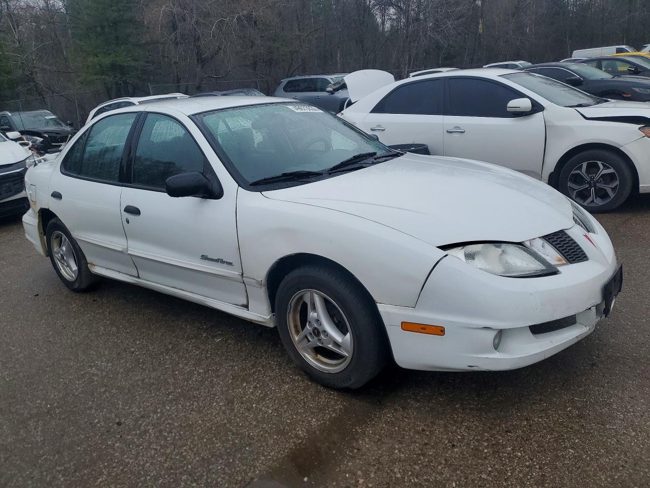 2004 Pontiac Sunfire Sl White vin: 1G2JB52F347241761