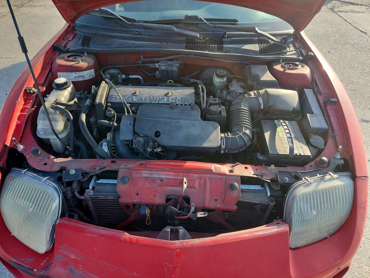 1998 Pontiac Sunfire Gt Red vin: 1G2JD12T0W7501206
