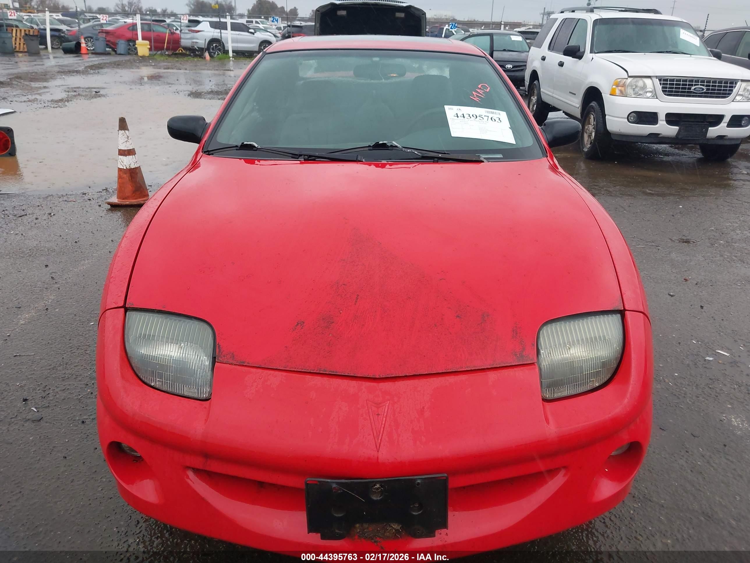 1997 Pontiac Sunfire Gt Red vin: 1G2JD12T1V7609638